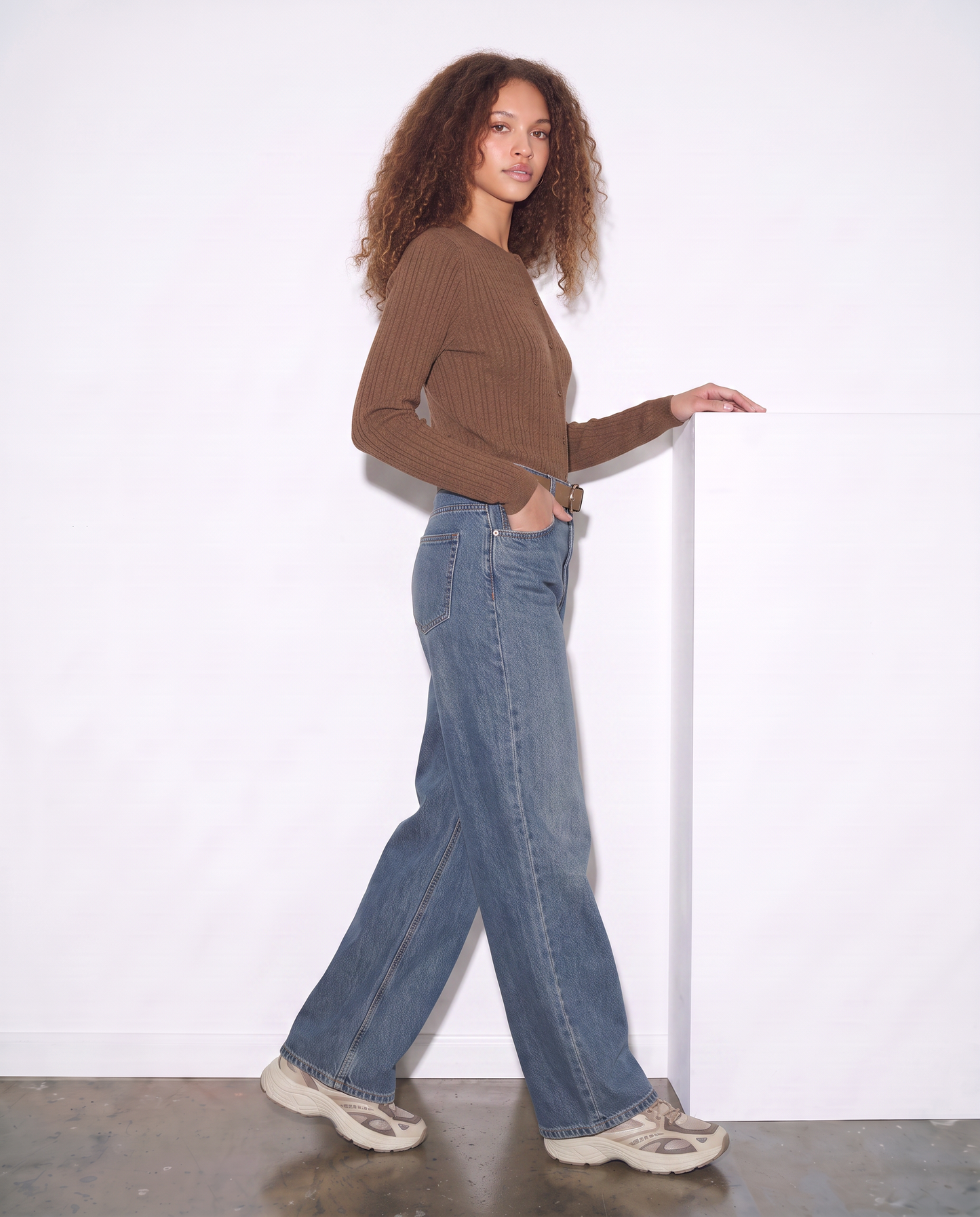 Jeans coulotte wide leg - Denim