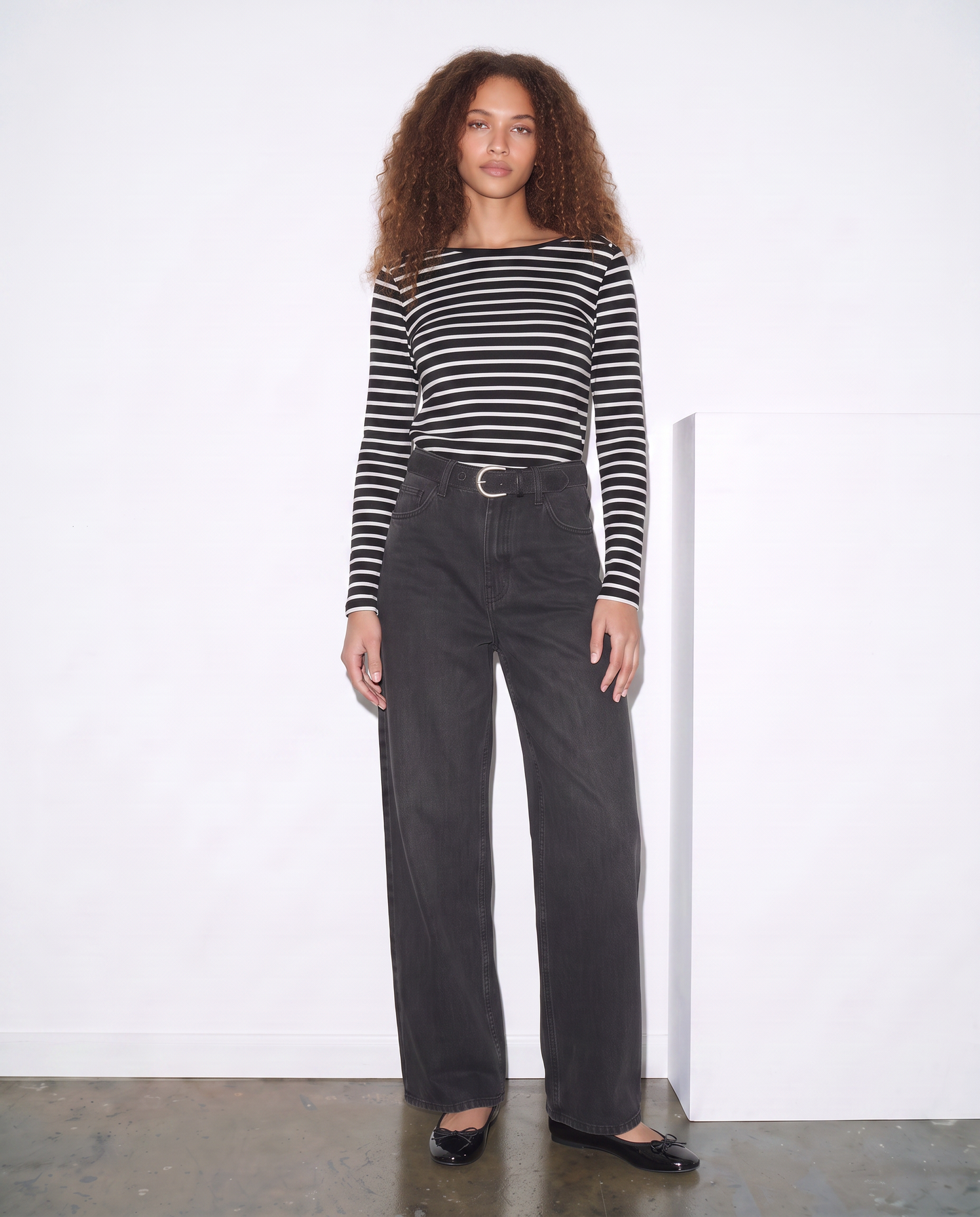 Jeans coulotte wide leg - Nero