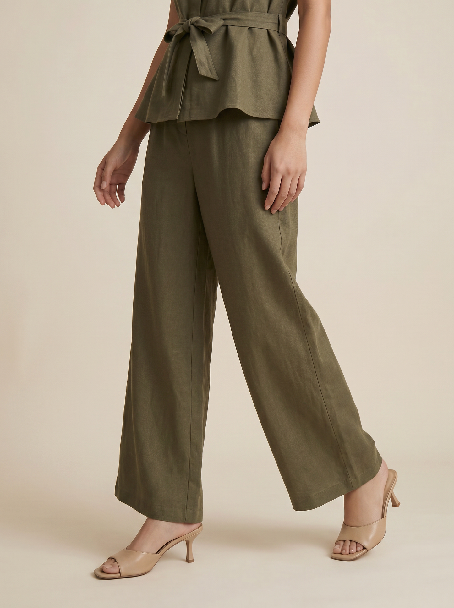 Pantalone gamba larga con elastico vita - Ve.milit.