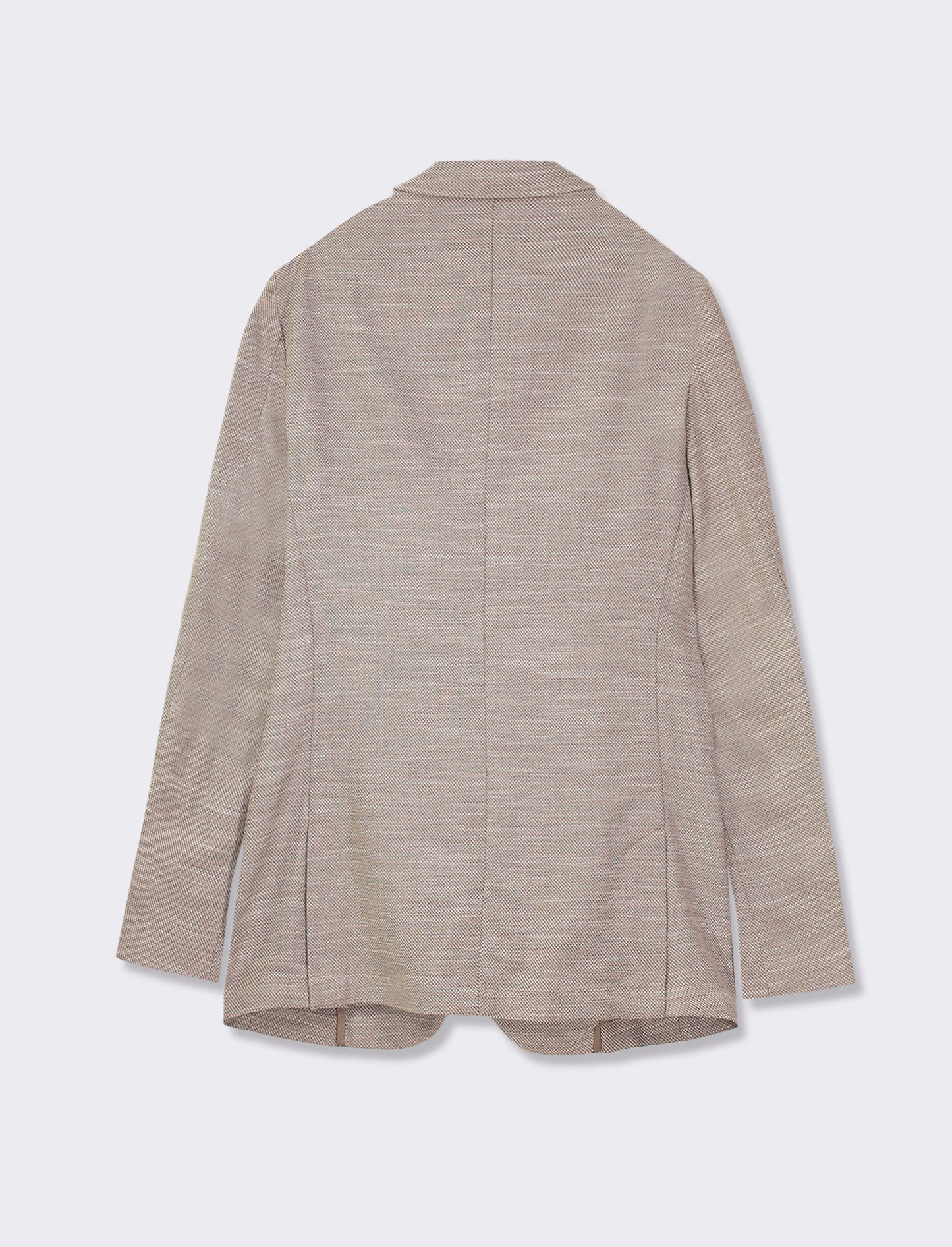 Blazer da completo cotone slub - Grigio fango