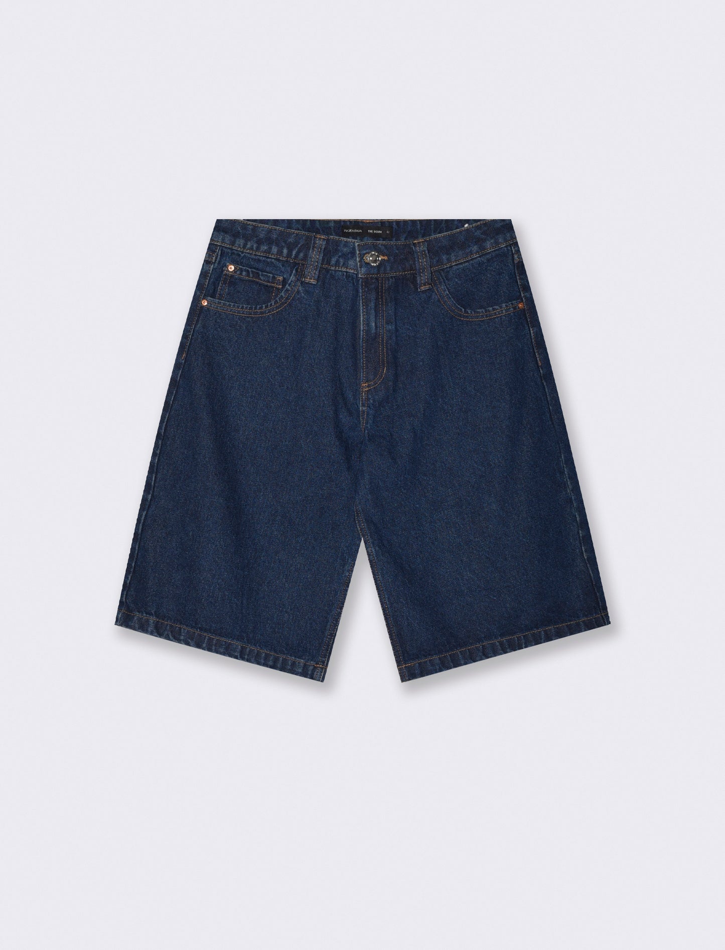 Bermuda baggy low waist 5 tasche - DENIM SCURO