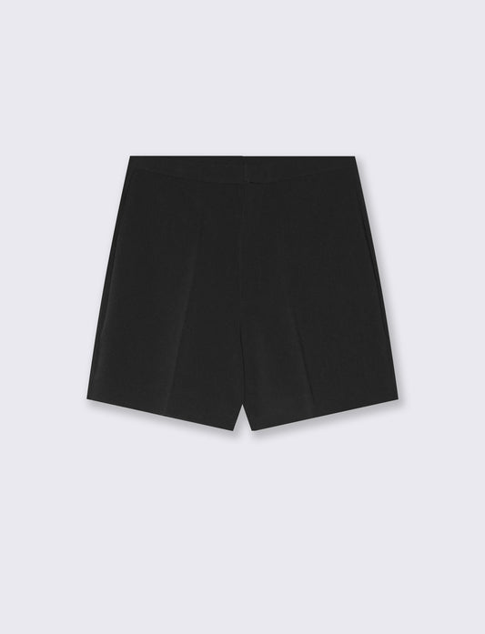 Short vita alta con chiusura a gancio - Nero
