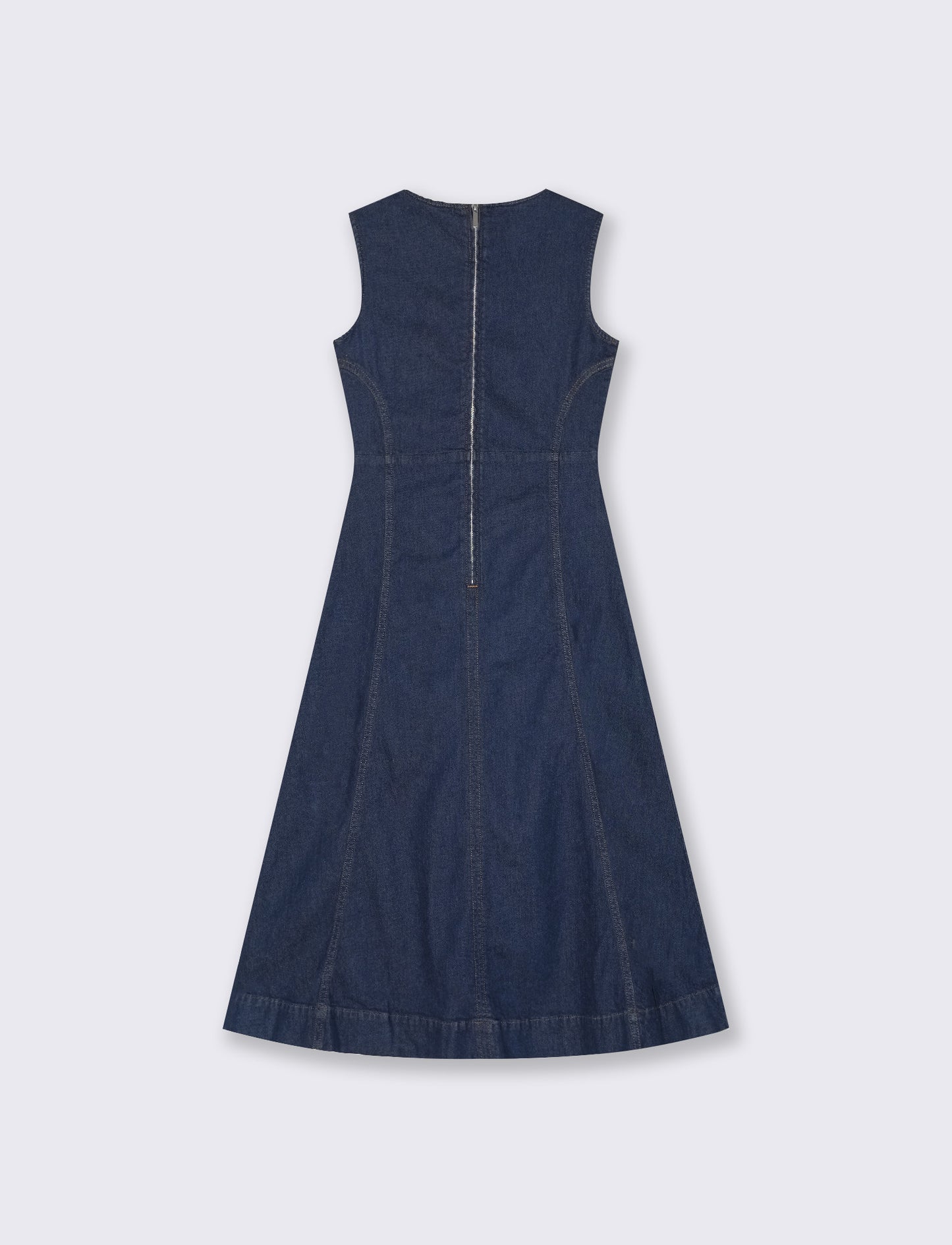 VESTITO LUNGO DENIM - DENIM SCURO