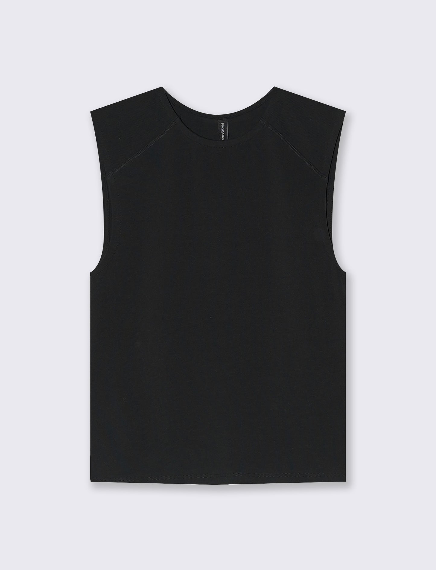 Top Smanicato Aderente Elegante - Nero