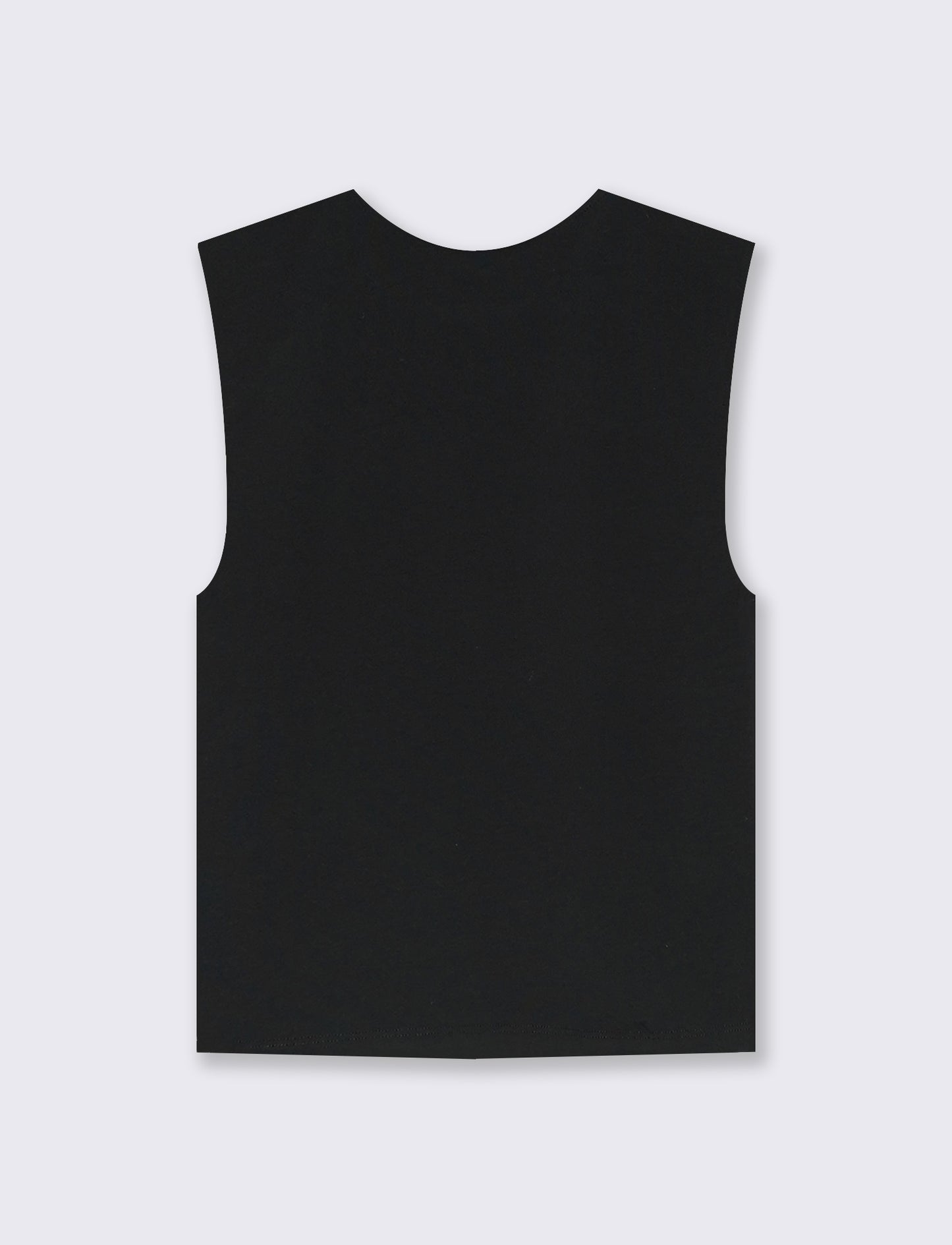 Top Smanicato Aderente Elegante - Nero