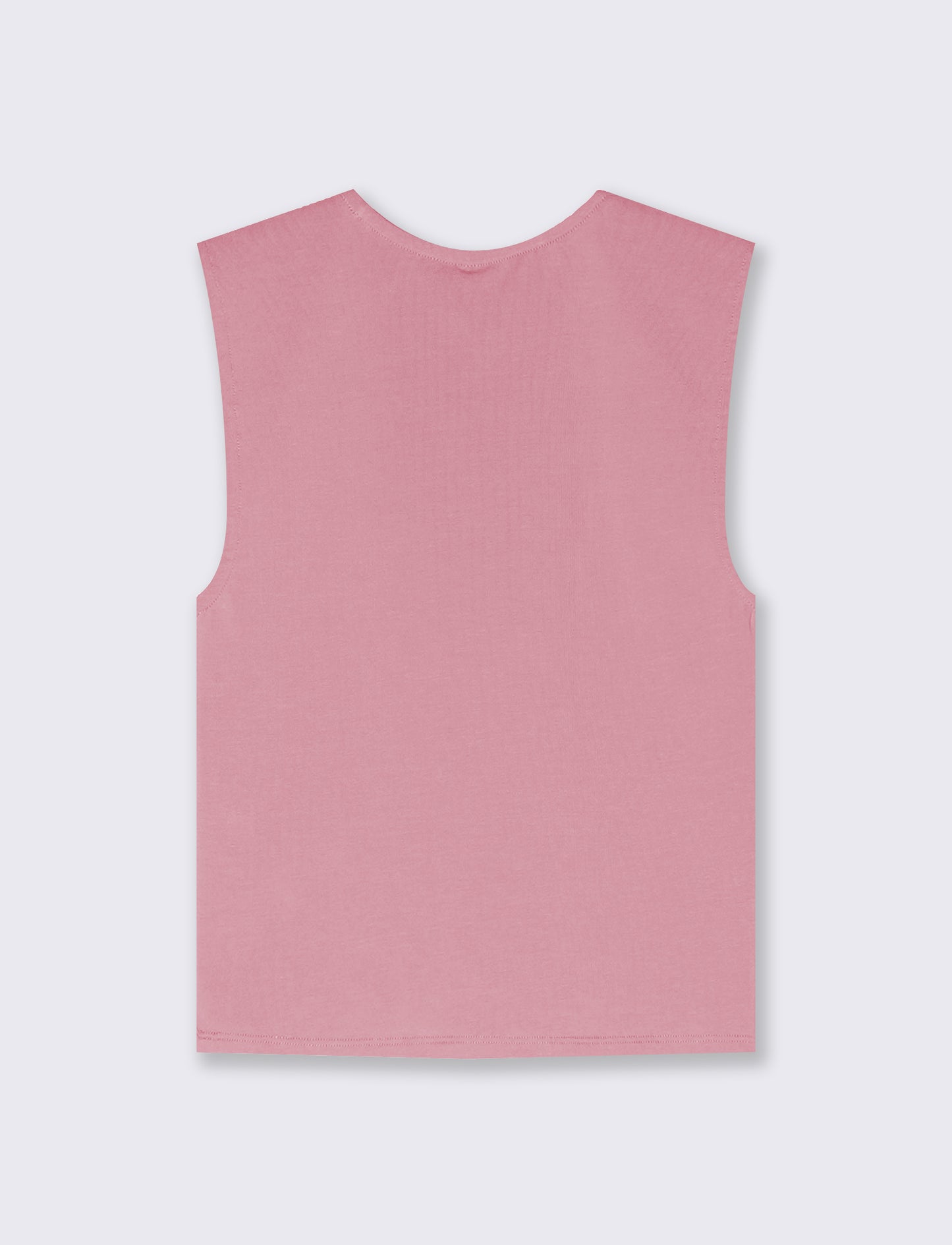 Top Smanicato Aderente Elegante - Rosa