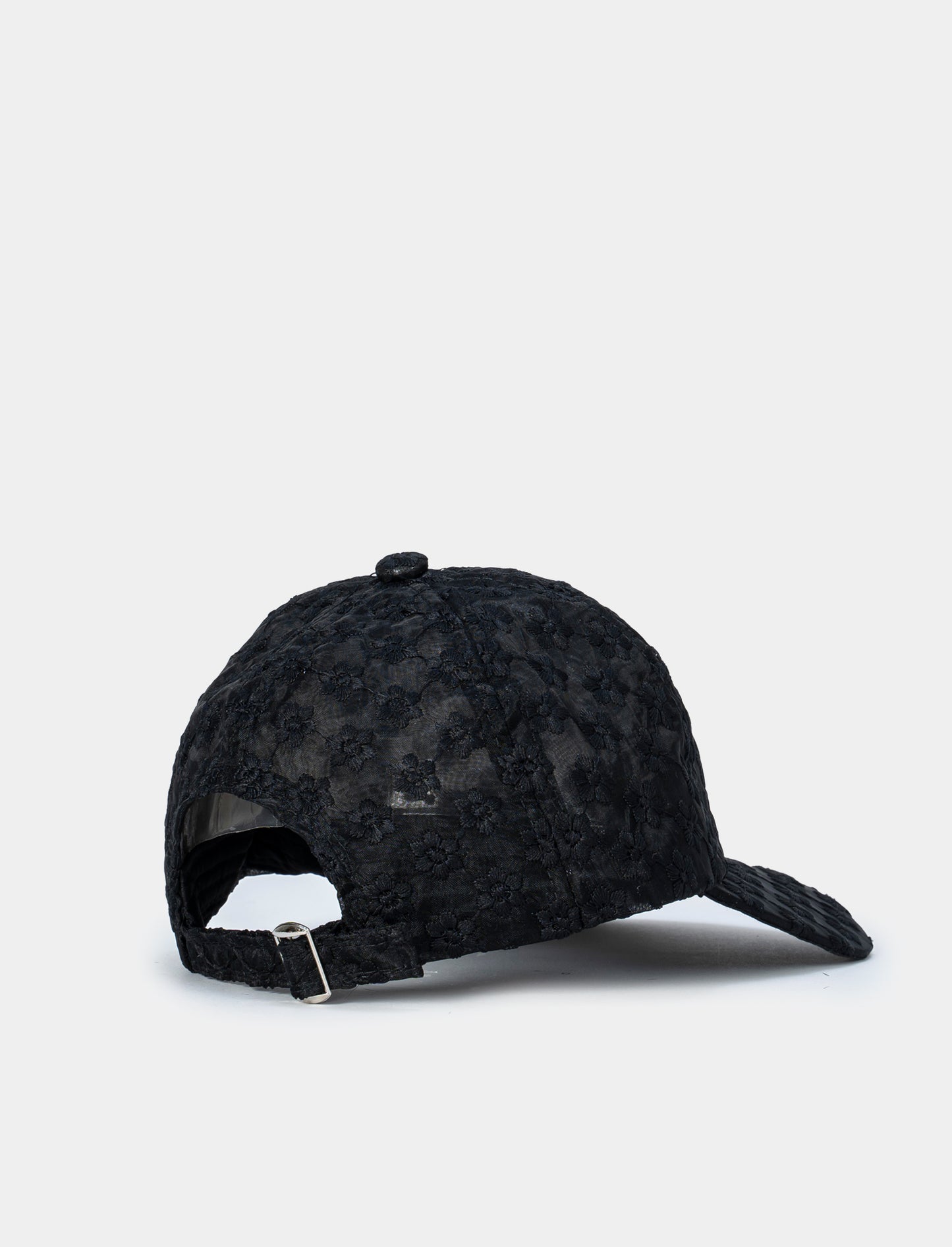 Cappello da bambina baseball trasparente - Nero