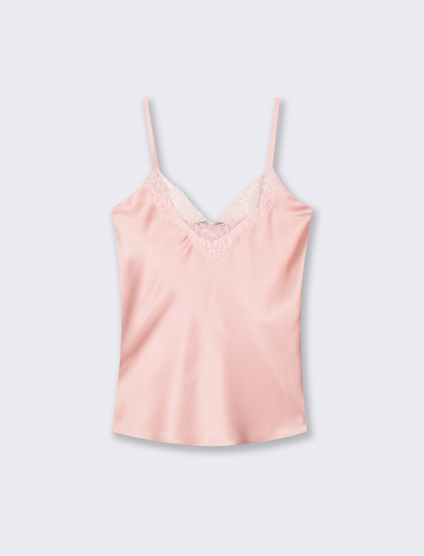 Top con bretelle regolabili - Rosa polvere