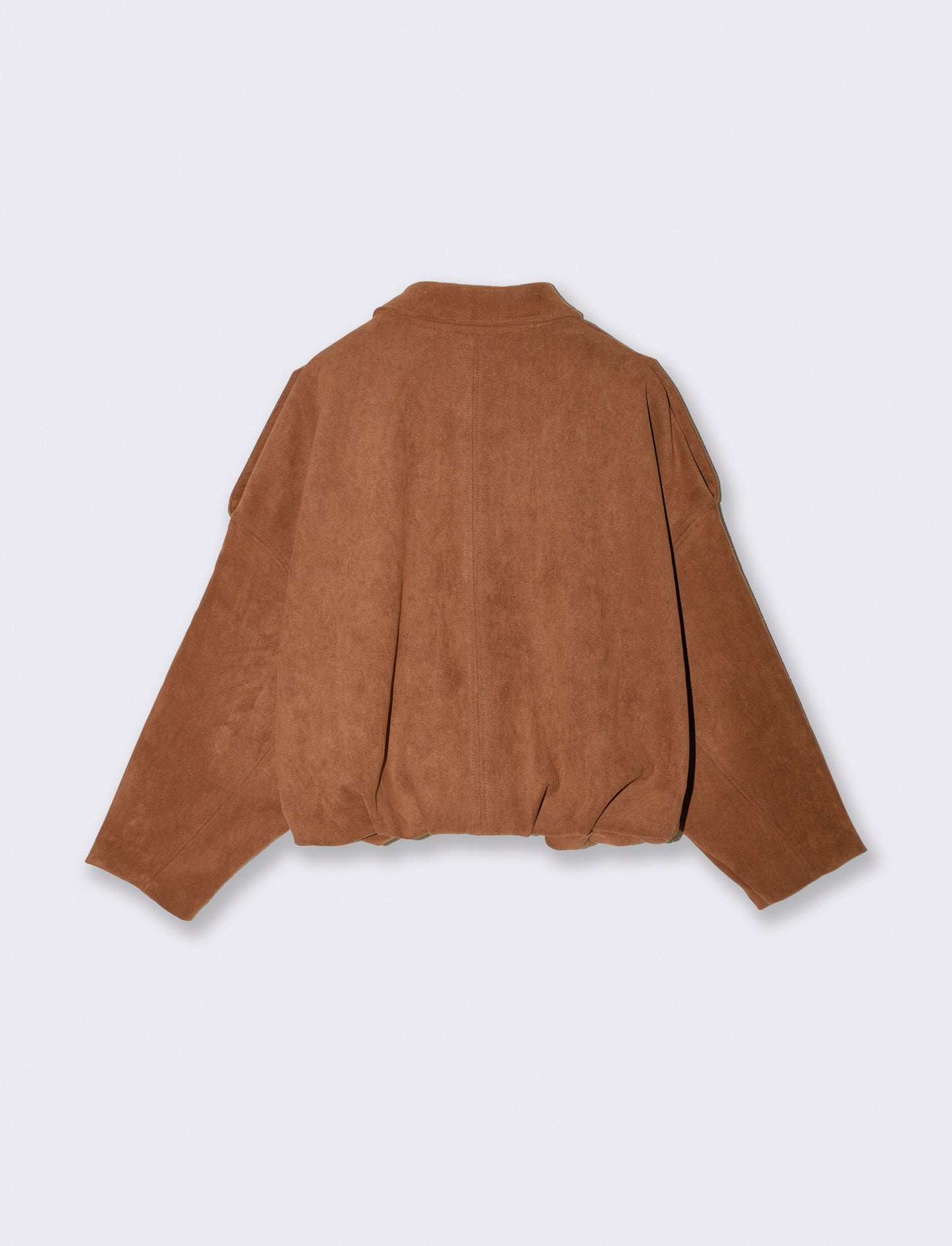 Giubbotto crop over - Marrone tabacco