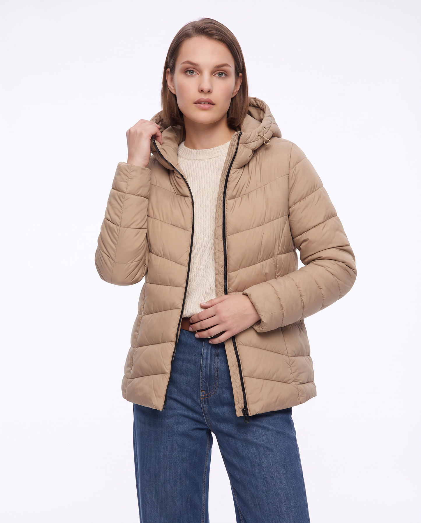 Giubbino doubleface versatile e moderno - Beige grano