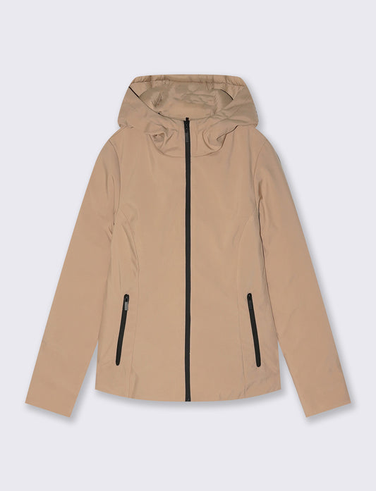 Giubbino doubleface versatile e moderno - Beige grano