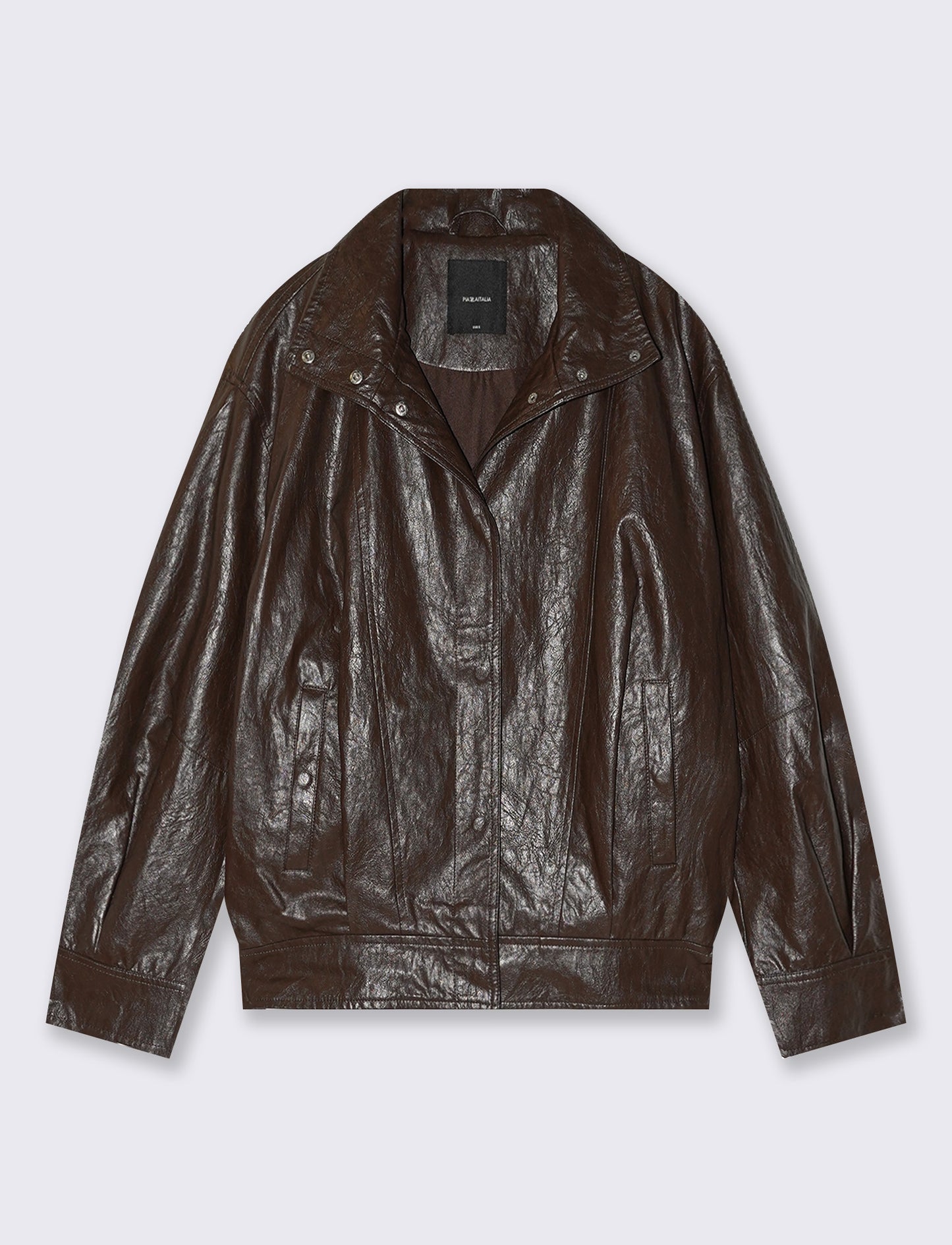 Bomber in ecopelle over per ogni look - Moro
