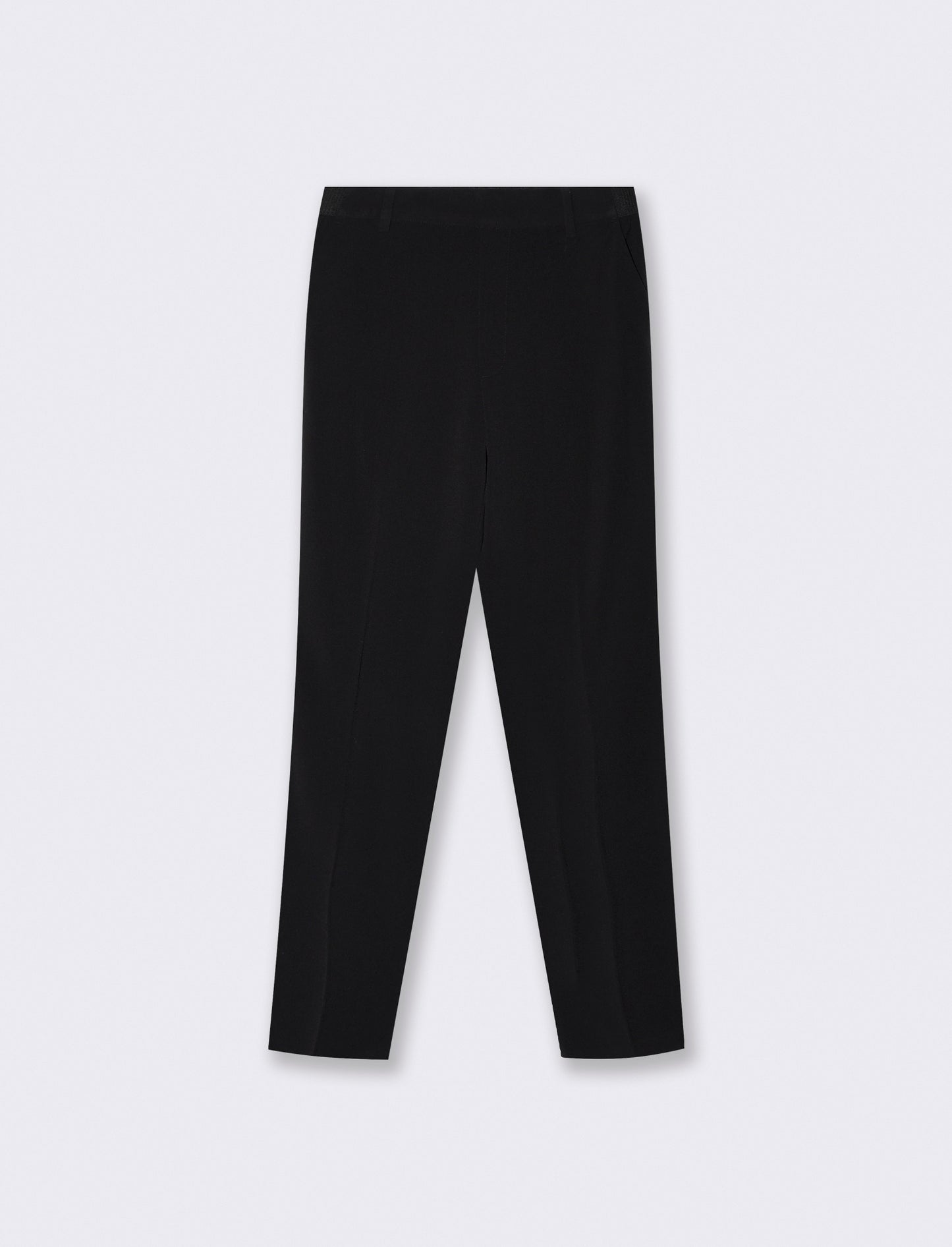 Pantalone elastico in vita retro - Nero