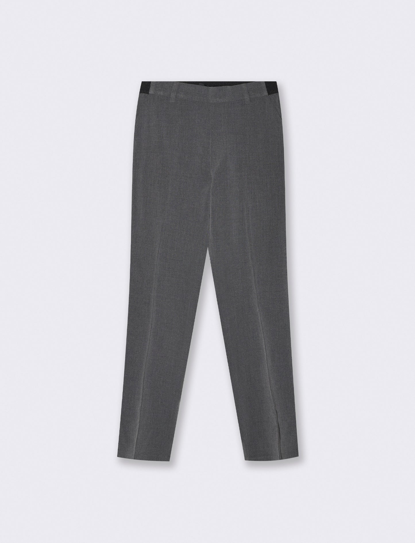 Pantalone elastico in vita retro - Grigio mel.
