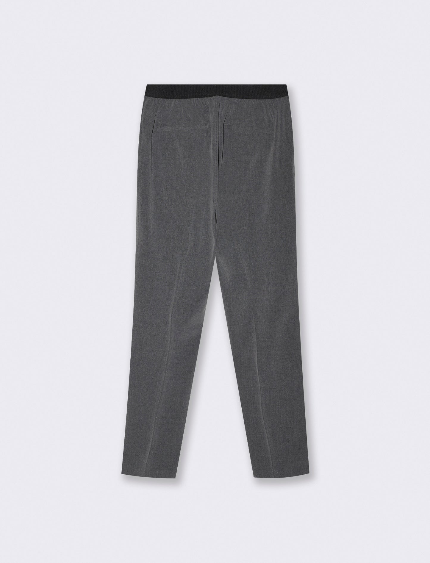 Pantalone con elastico in vita sul retro - Grigio mel.
