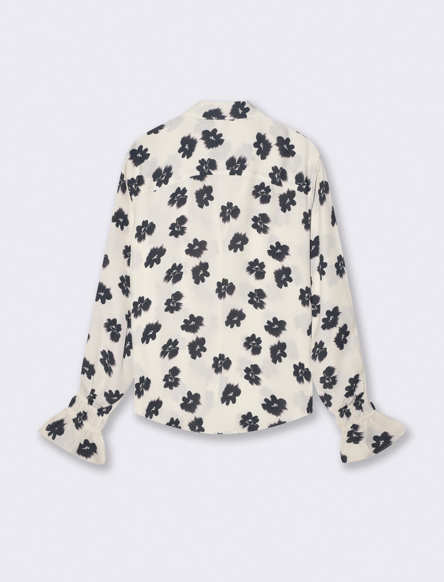 Printed long sleeve shirt with collar - 