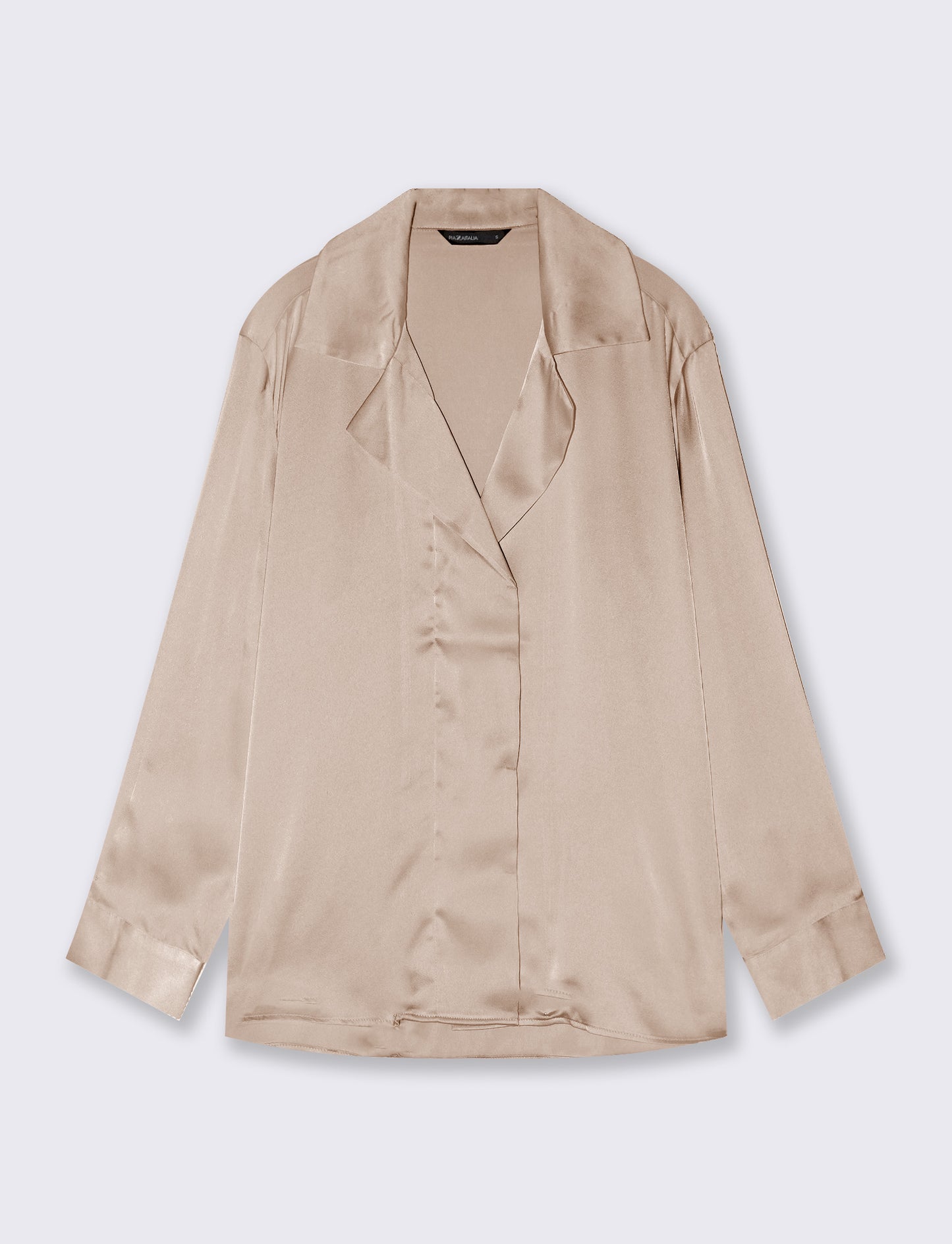 Camicia manica lunga - Beige grano