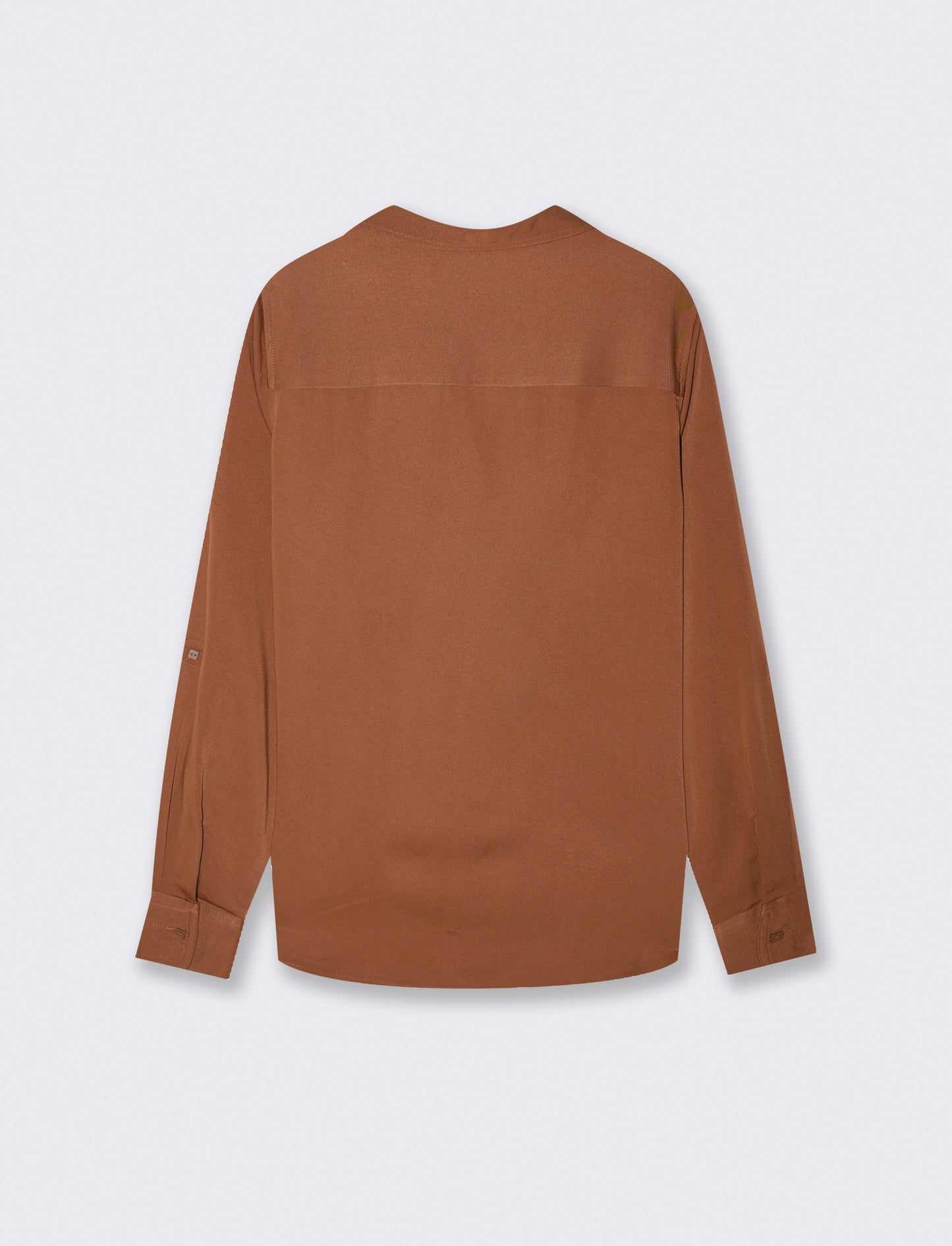 Camicia manica lunga - Marrone tabacco