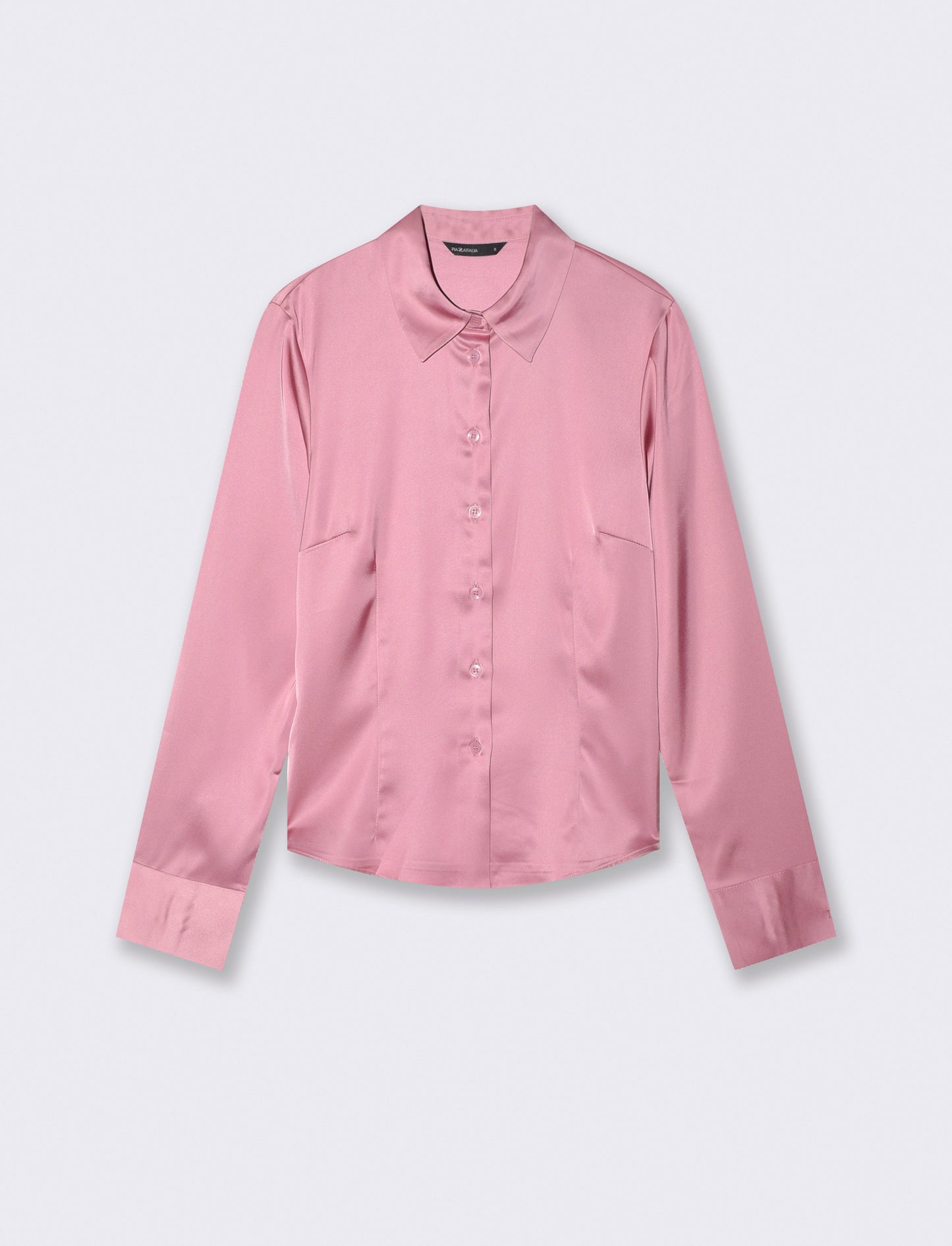 Camicia slim manica lunga elegante - Rosa