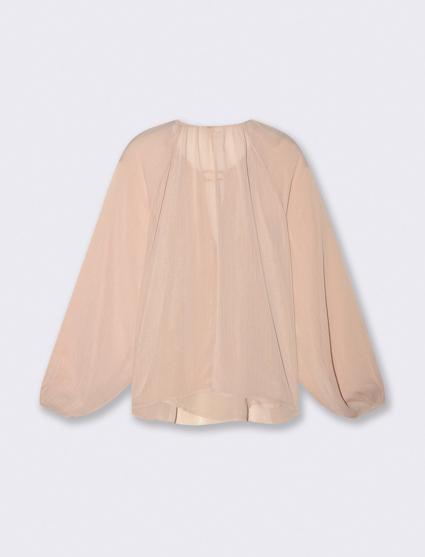 Blusa manica ampia - Beige grano