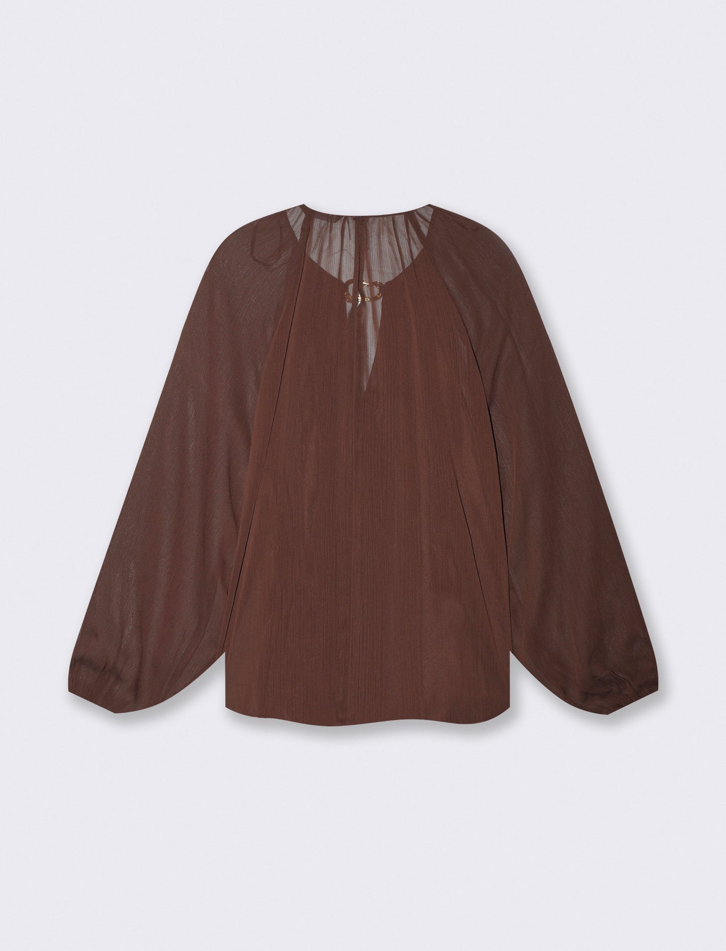 Blusa manica ampia - Moro