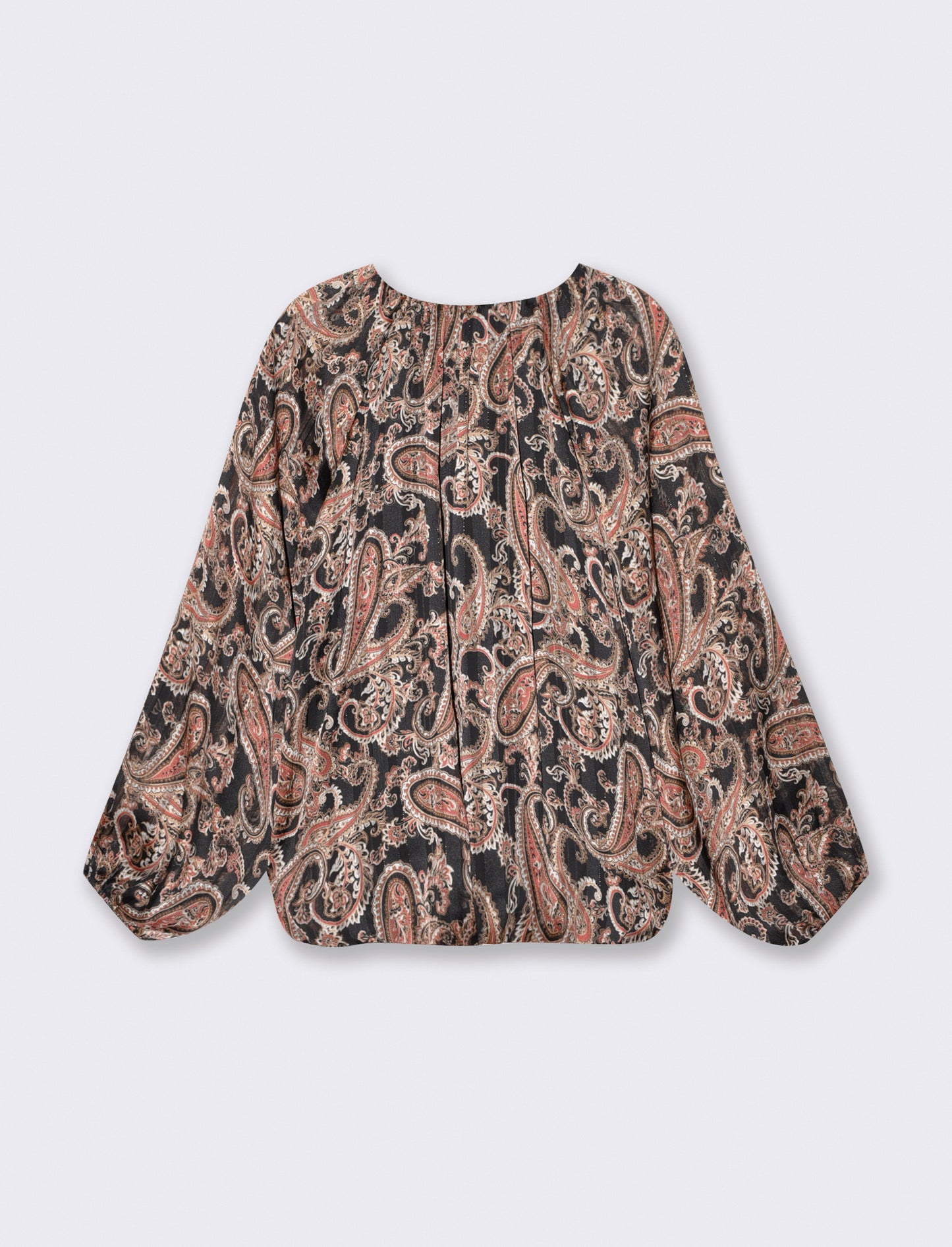 Elegant V-neck loose blouse - 