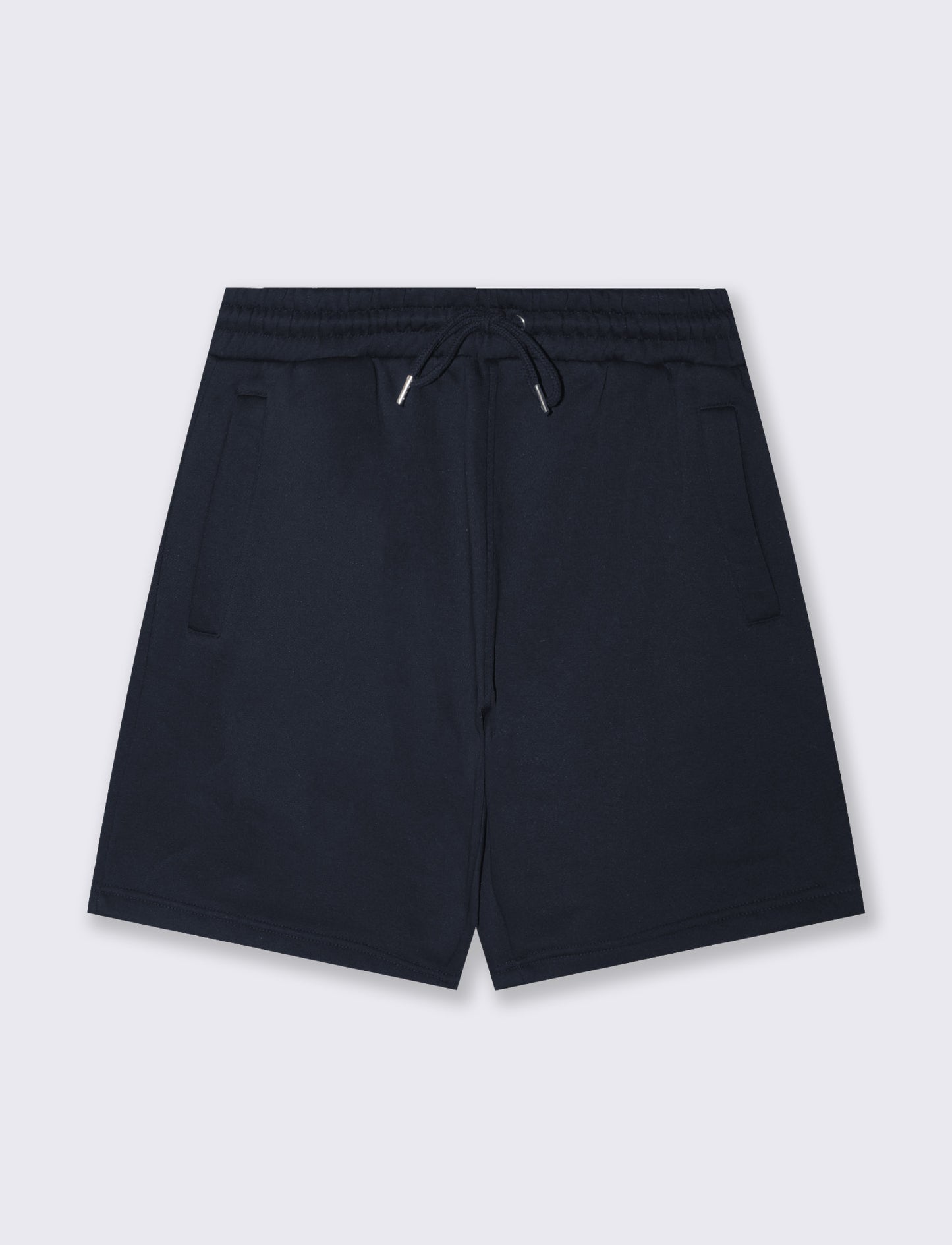 Bermuda in felpa con vita jogger - Blu