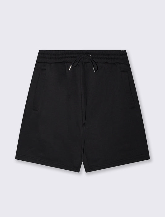 Bermuda sweatpants with jogger waist - Black