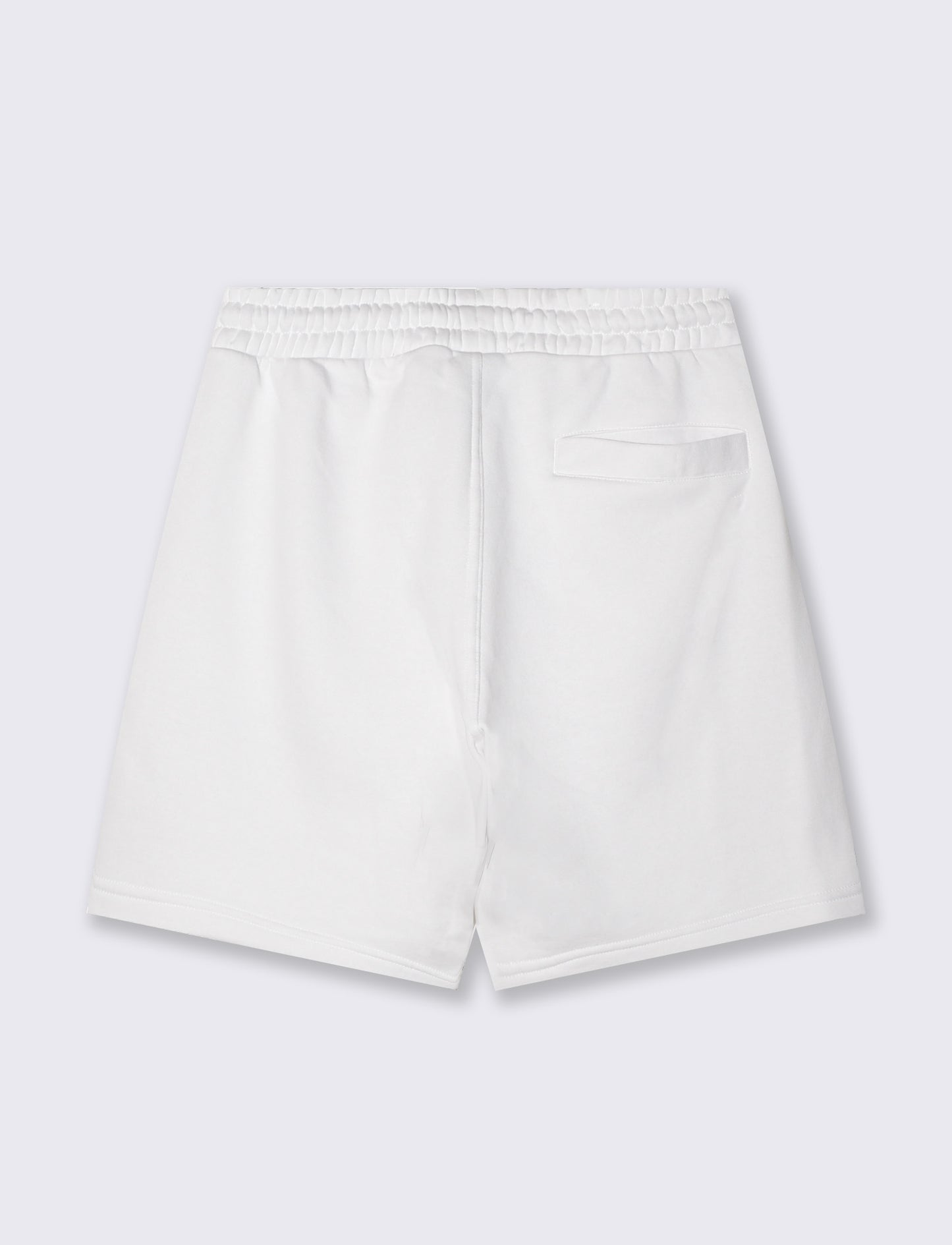 Bermuda in felpa con vita jogger - Bianco