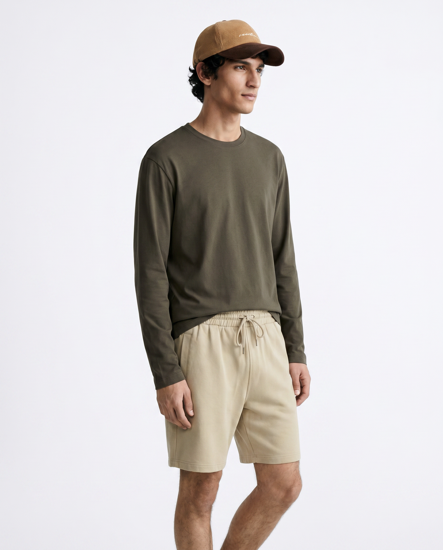 Bermuda Felpa French Terry Vita Jogger - Grigio ghiaccio