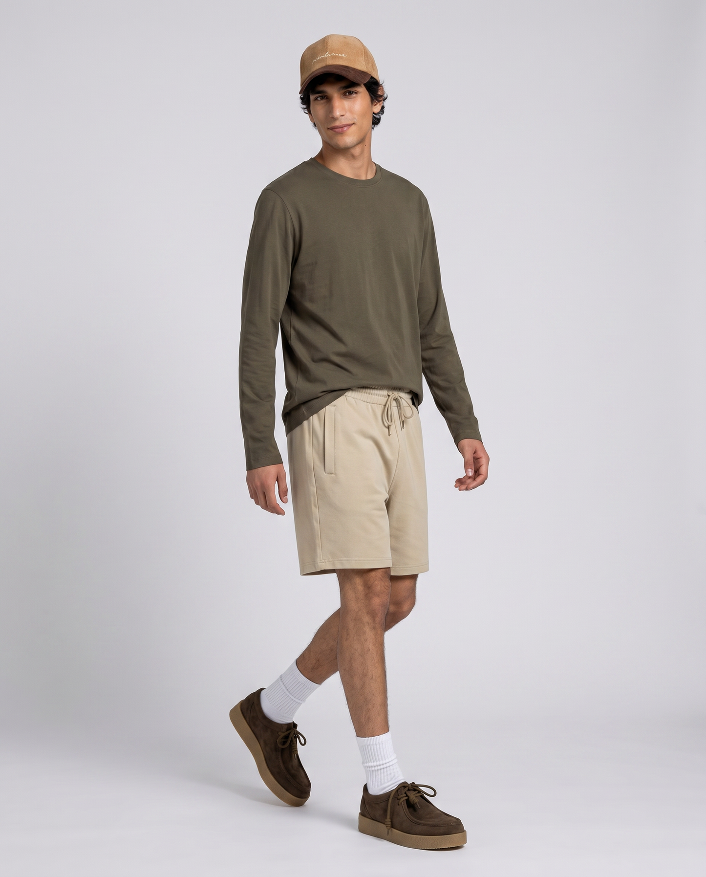 Bermuda Felpa French Terry Vita Jogger - Grigio ghiaccio