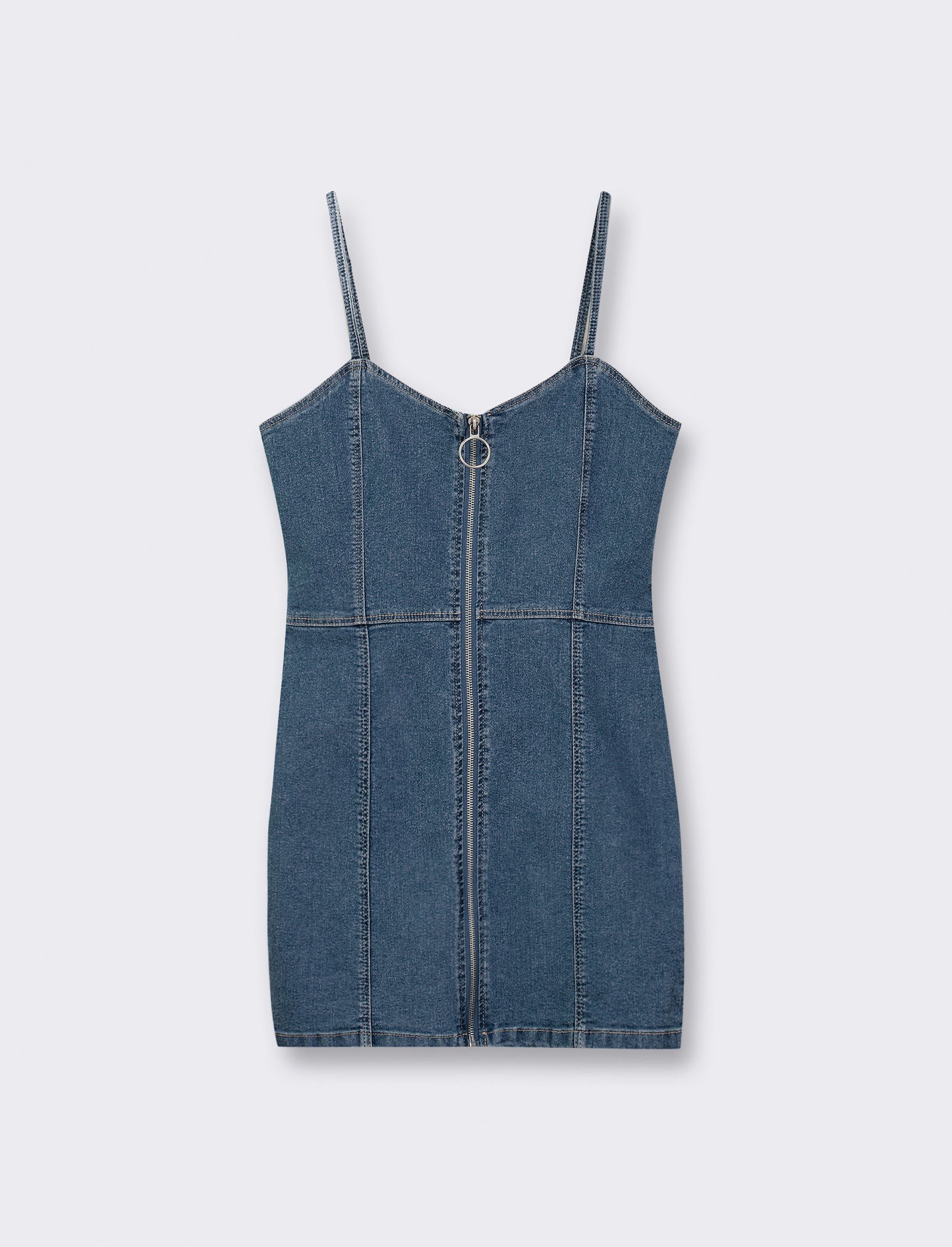 Cotton T-Shirt with Ruffled Sleeves and Crochet Trim - Blue