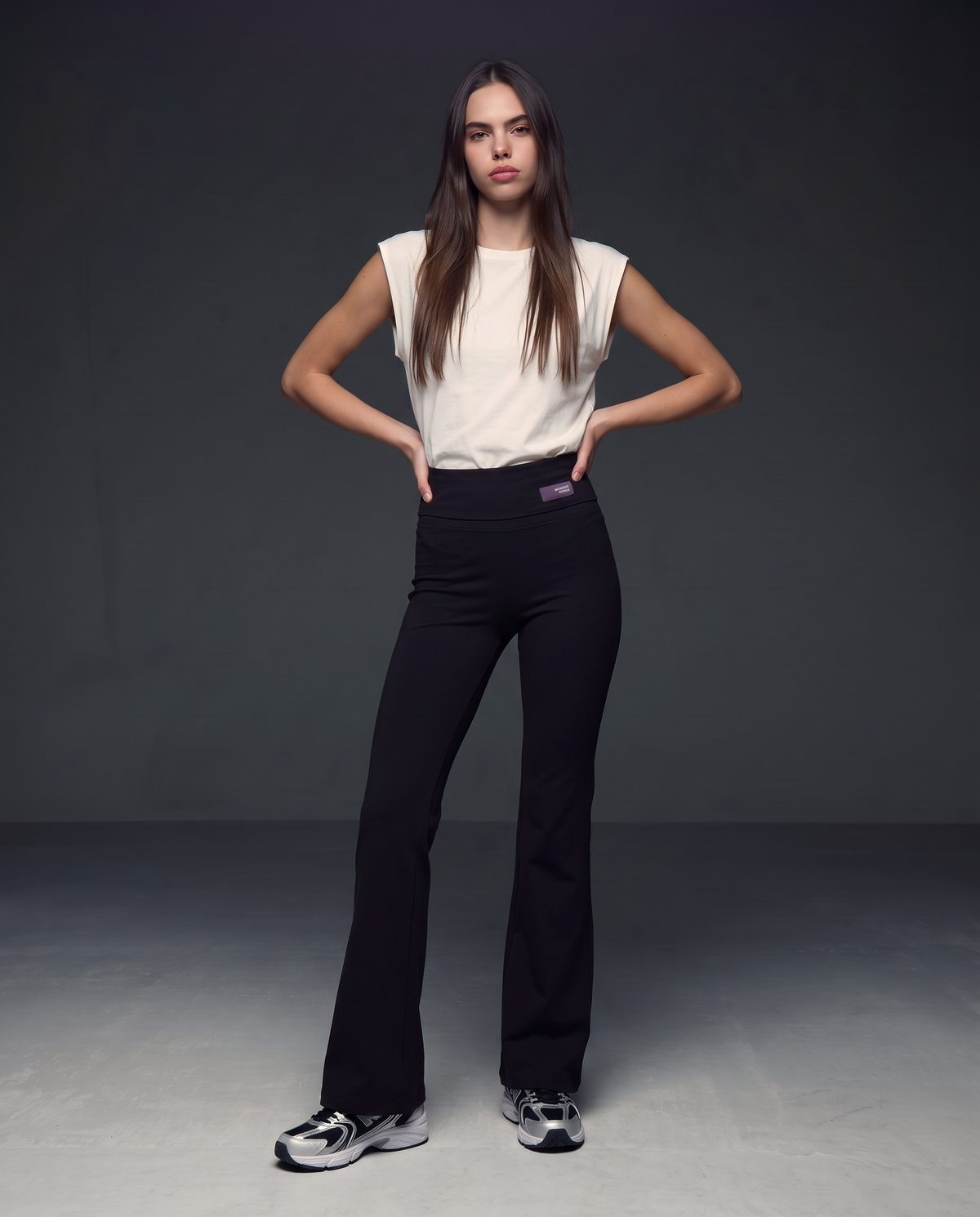 Basic Flare Leggings for Every Occasion - Black