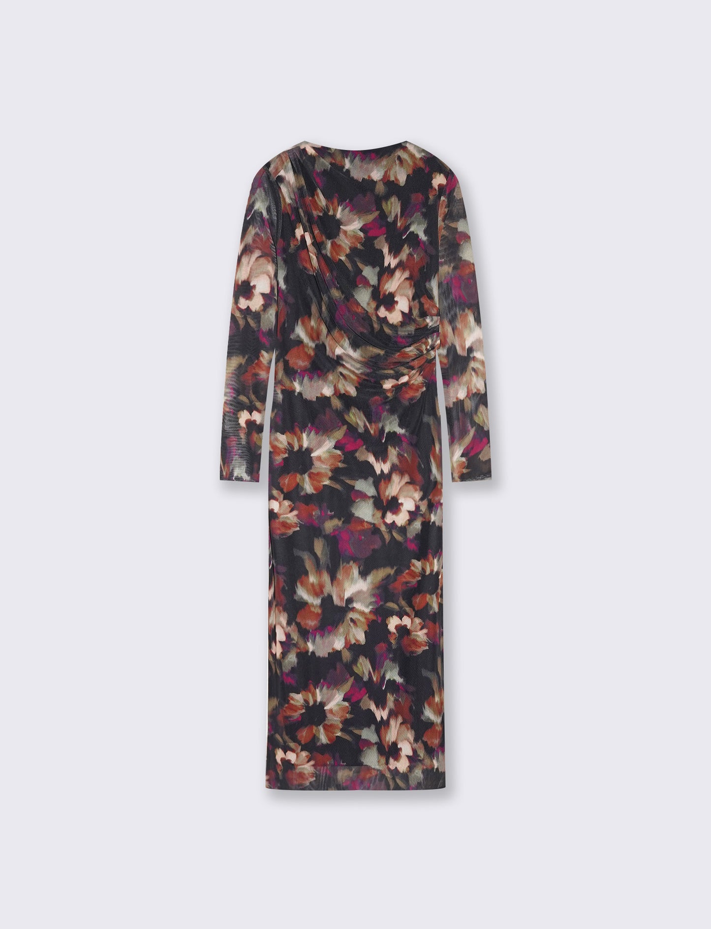 Long slim fit long sleeve dress - 