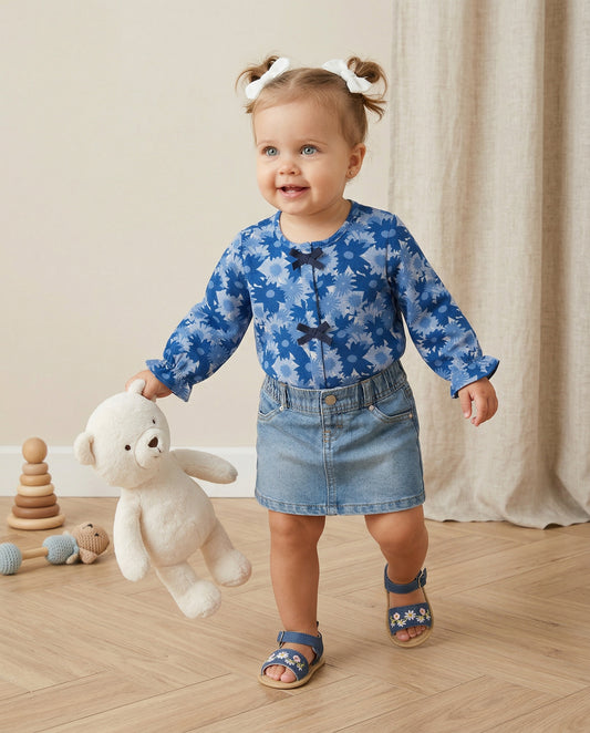 Camicia a fantasia - Blu