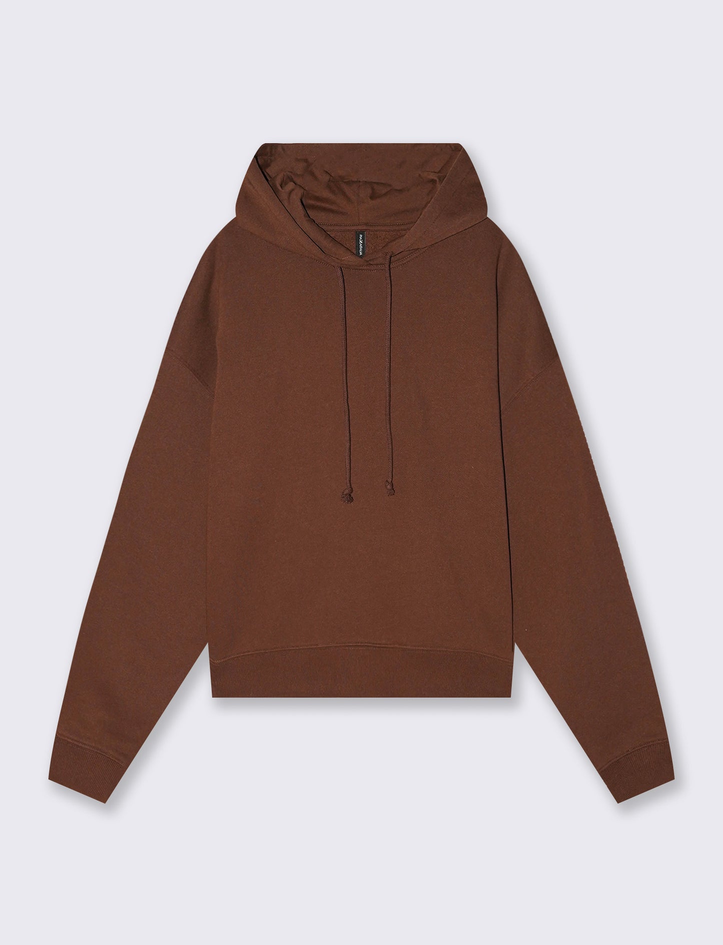 Hooded sweatshirt with wide sleeves - Brown