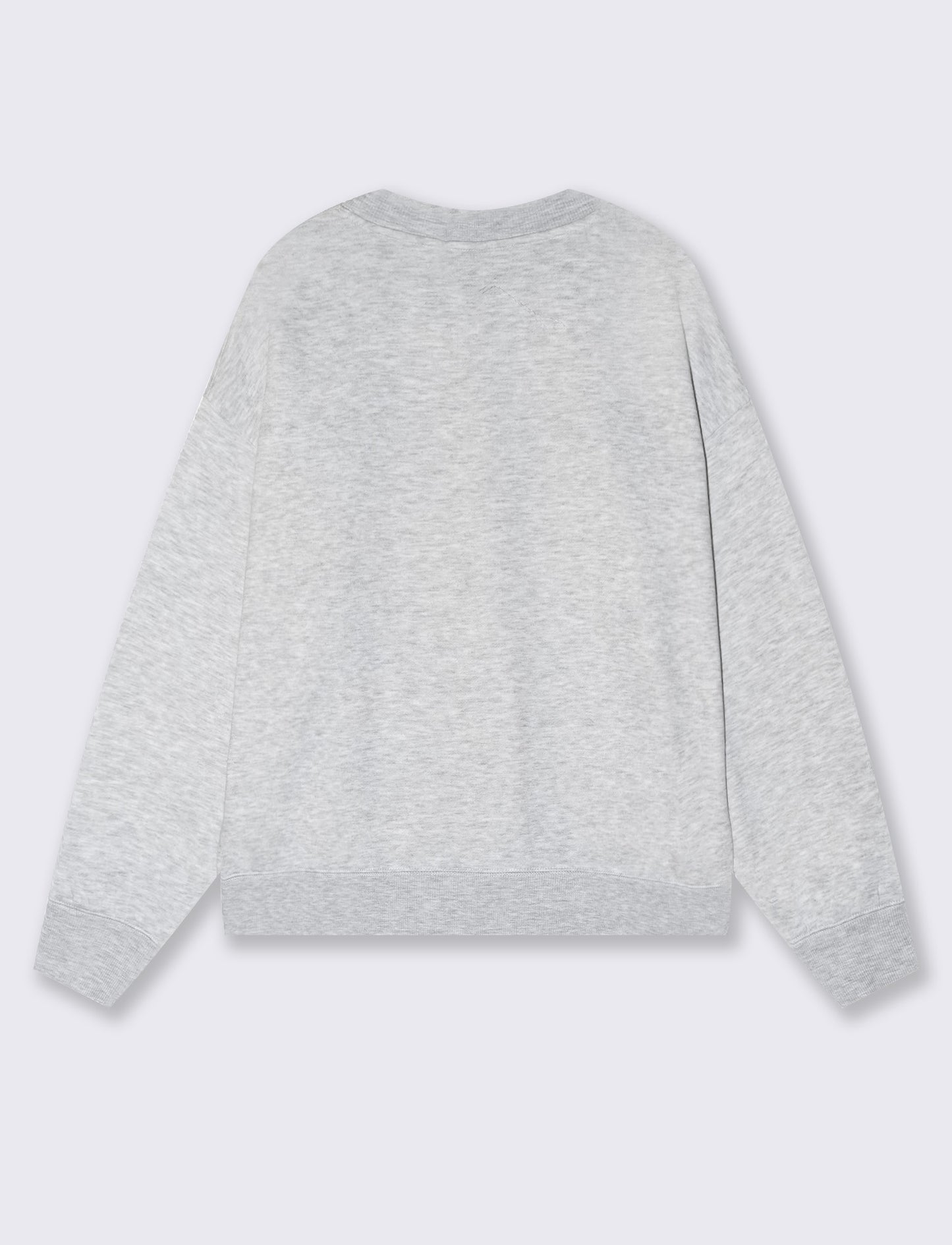 Basic crewneck sweatshirt with print - Grey