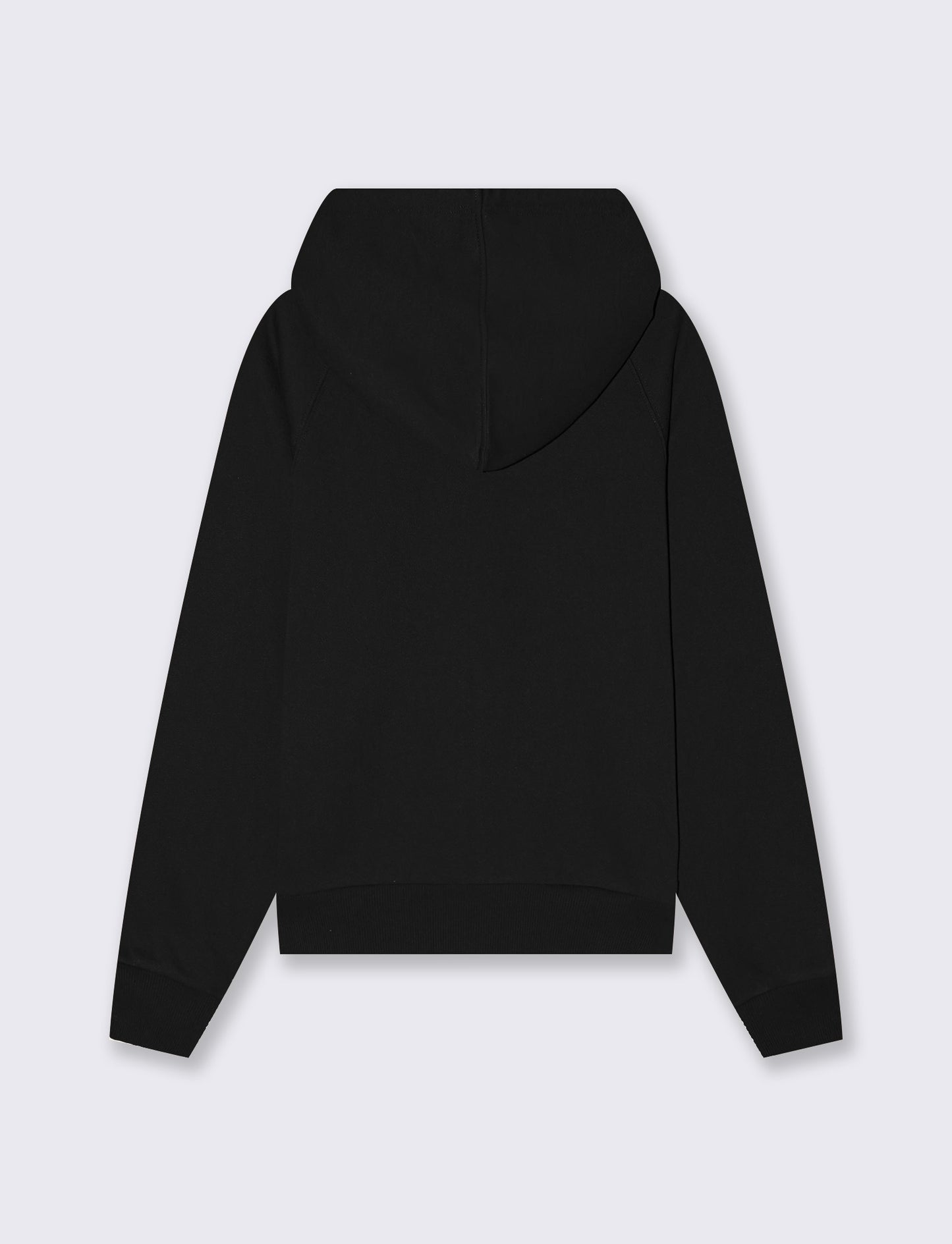 Felpa con cappuccio e zip - Nero
