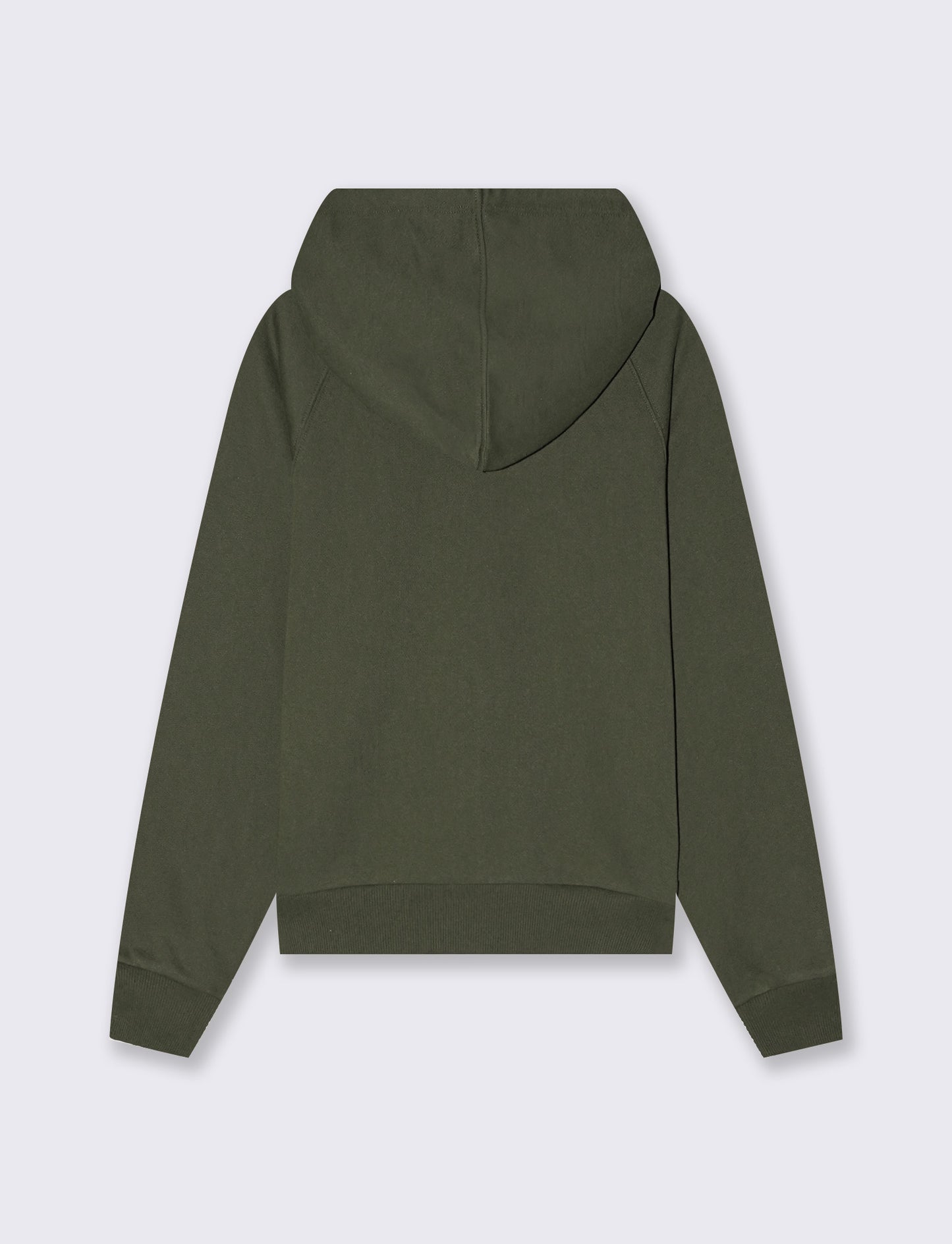 Felpa con cappuccio e zip - Verde salvia