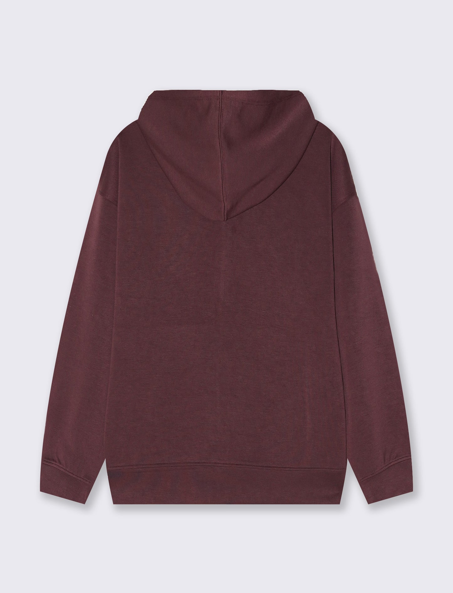 Zip-Up Hoodie with T-Shirt Sleeves - Red