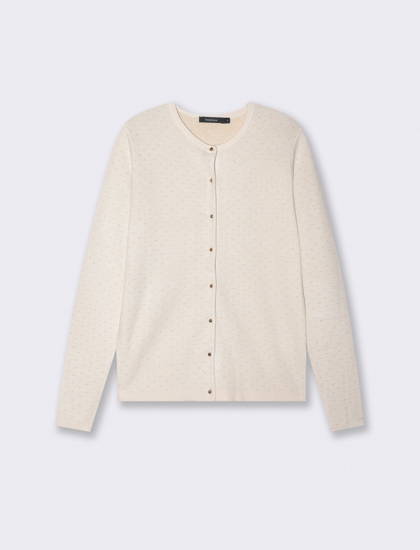 CARDIGAN CON POIS - Avorio