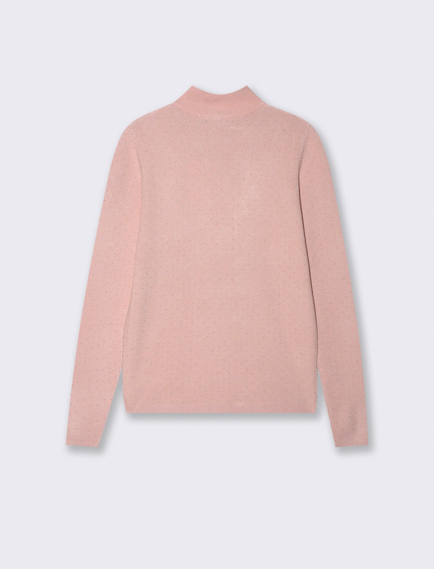 Maglia mezzo collo - Rosa polvere