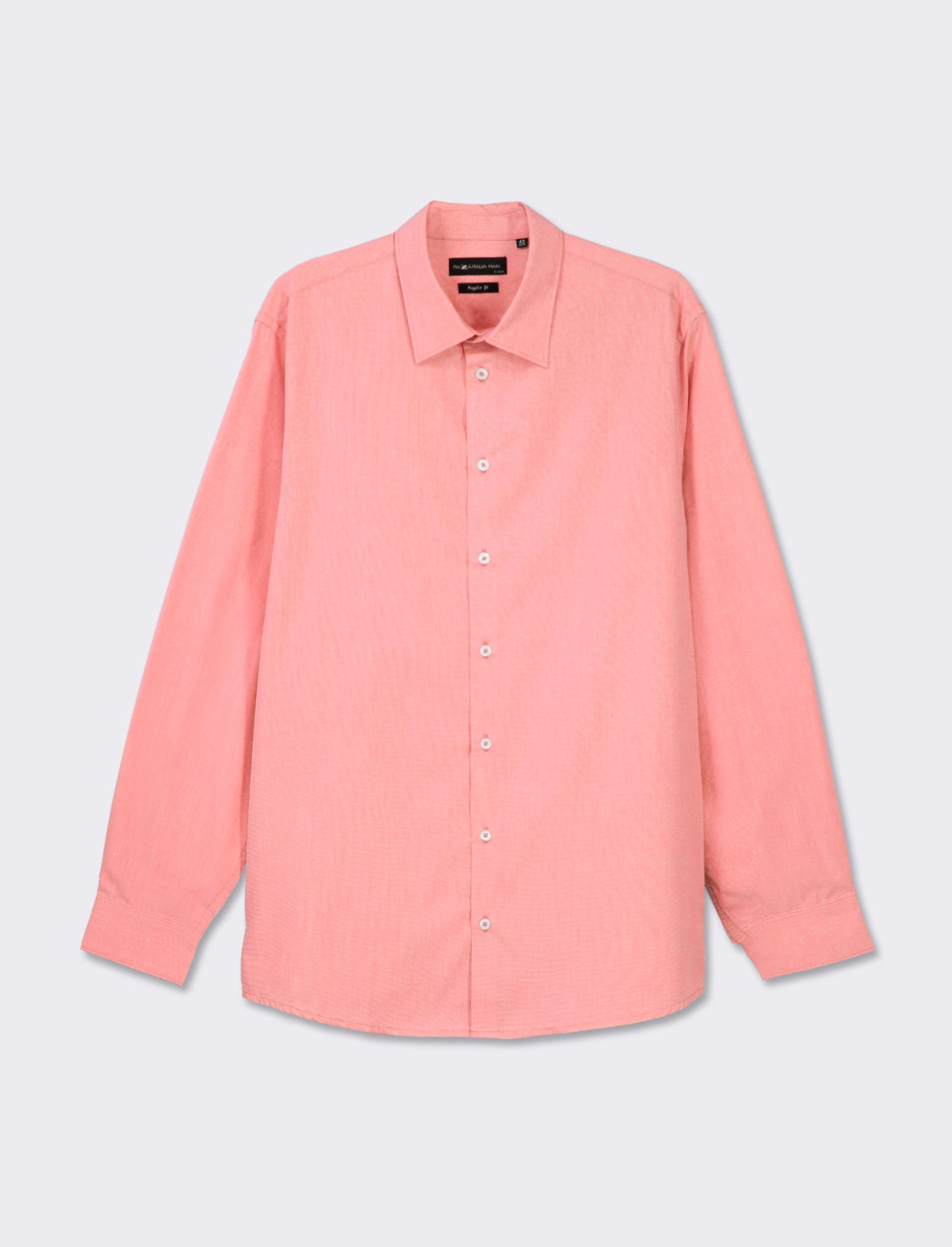 Easy Iron Cotton Mix French Collar Shirt - Orange