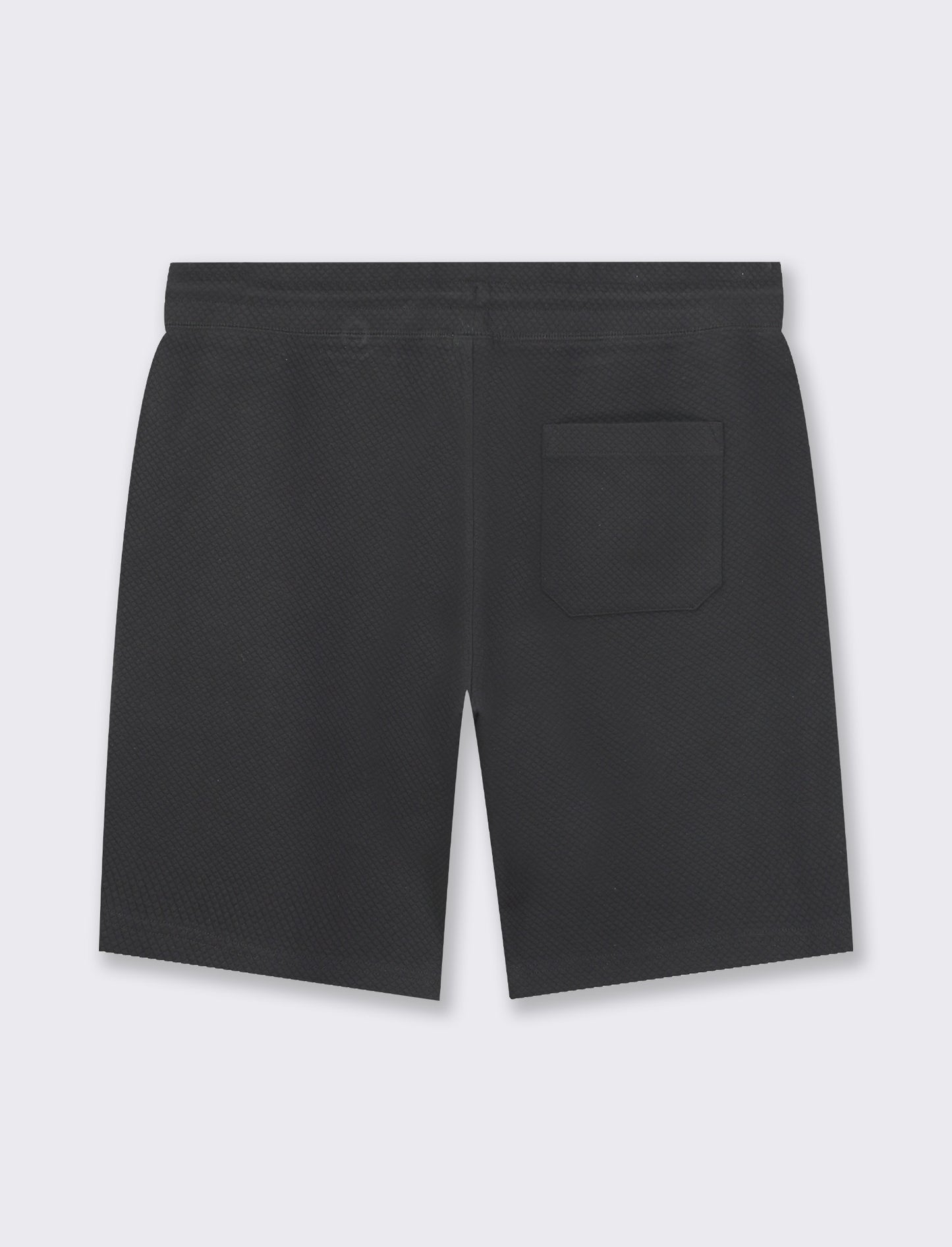 Bermuda jogger struttura waffle - Nero