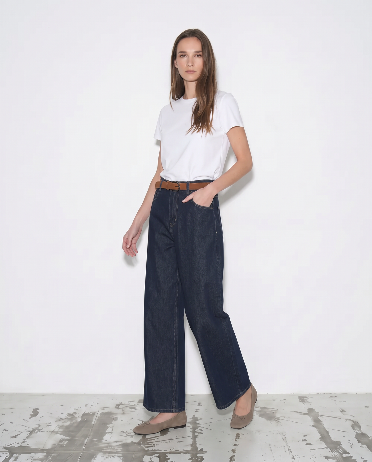 Jeans chino wide leg - Denim
