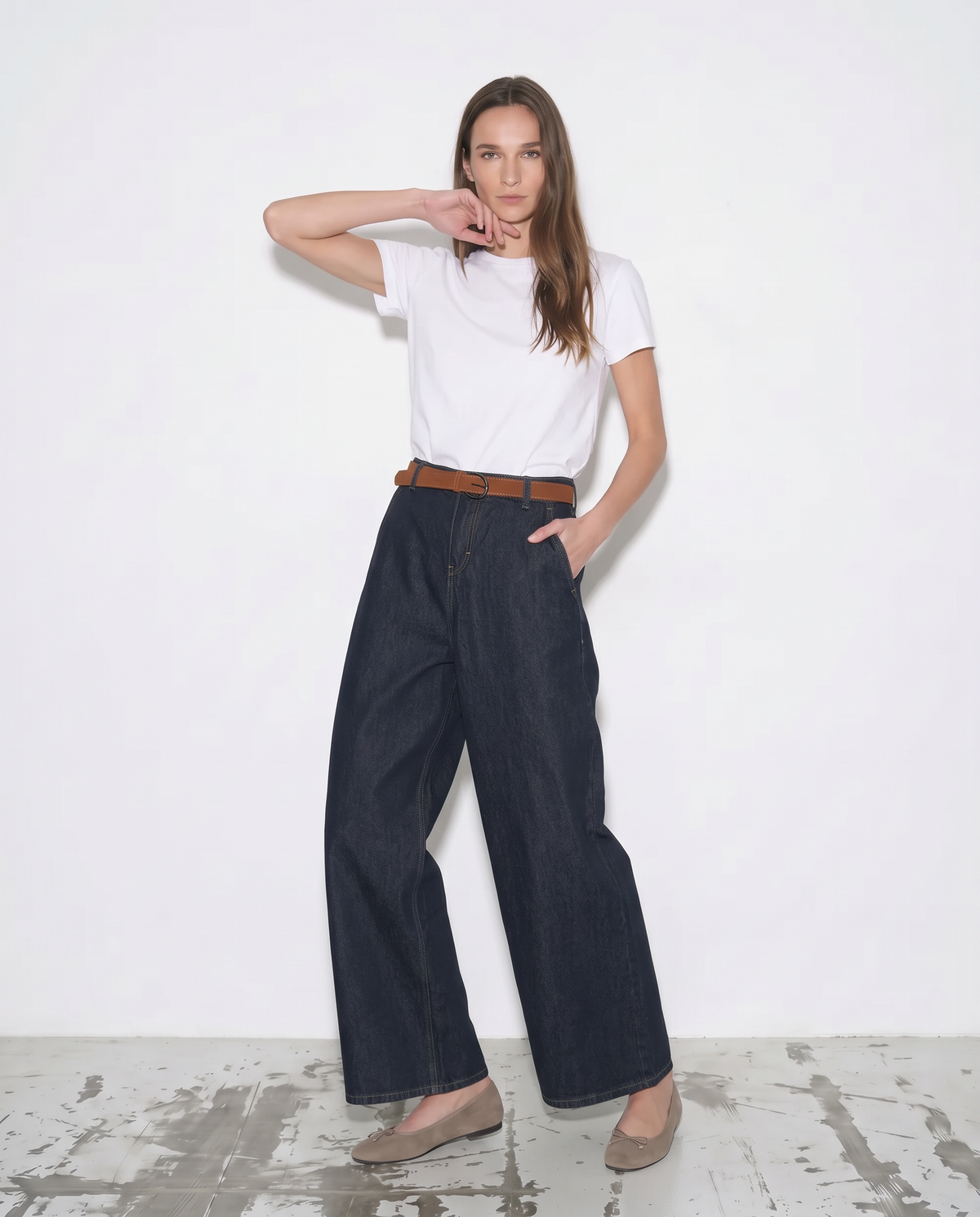 Jeans chino wide leg - Denim