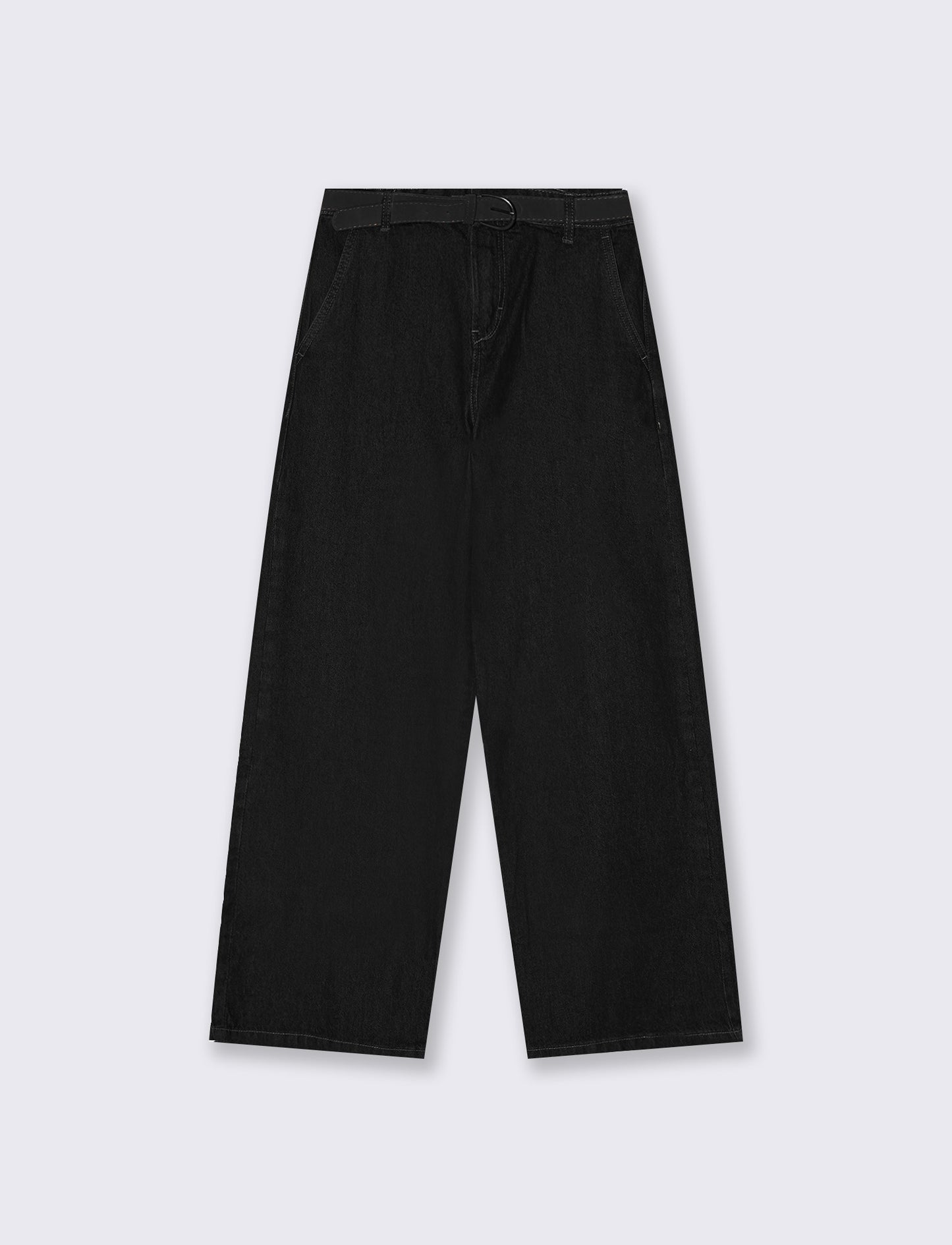 Jeans chino wide leg - Nero