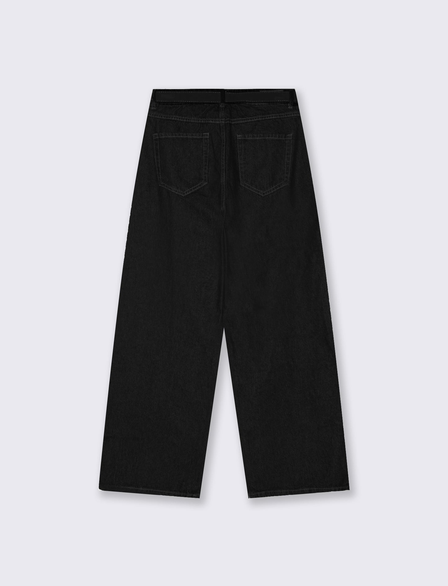 Jeans chino wide leg - Nero