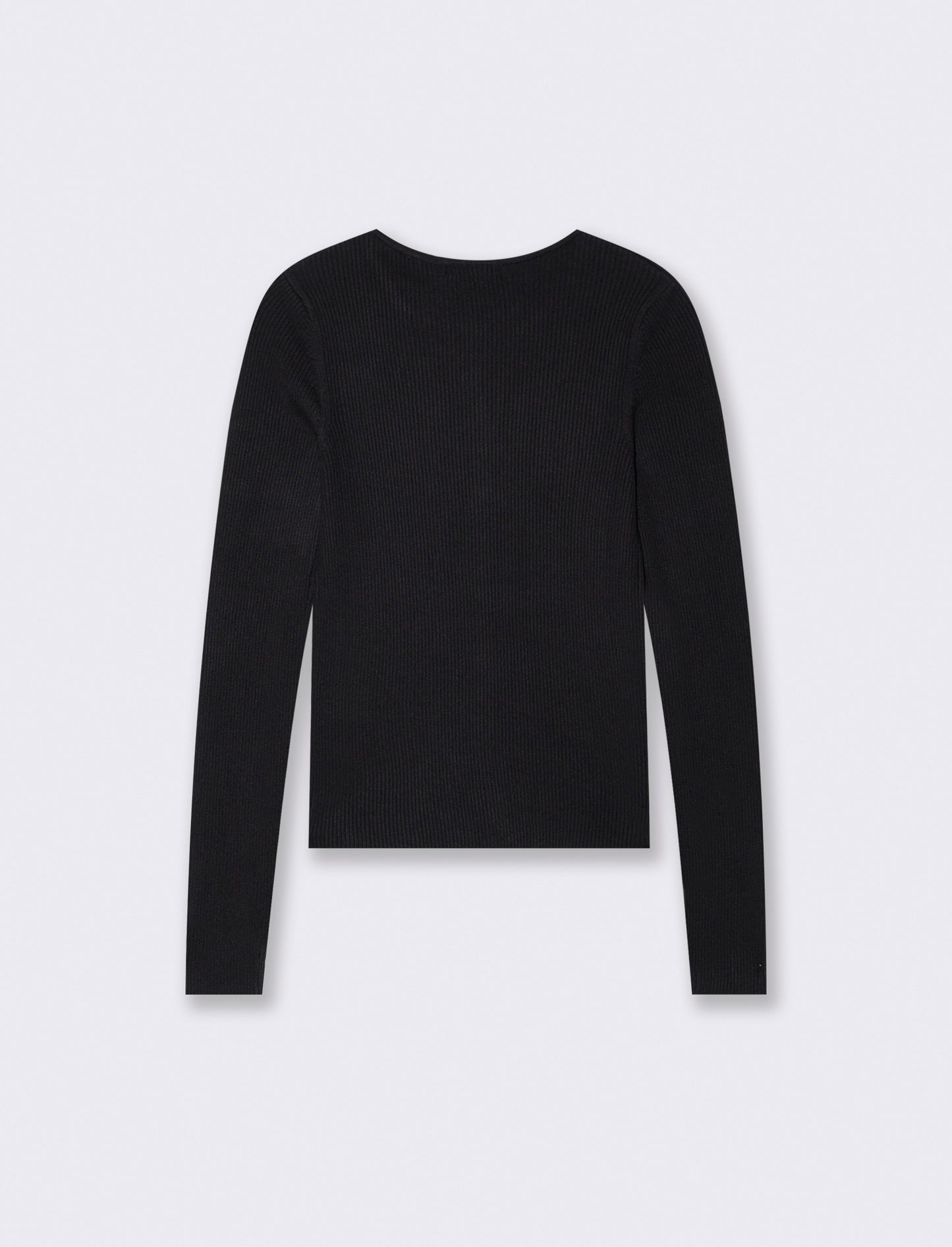 Cardigan paricollo - Nero