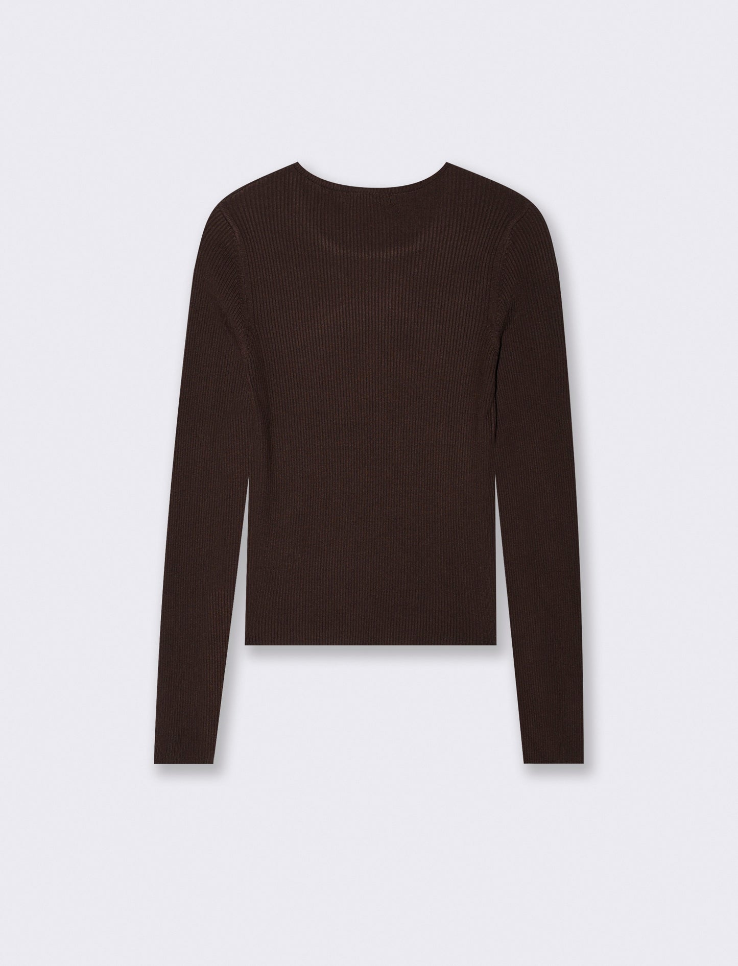 Crew neck sweater for every occasion - Brown